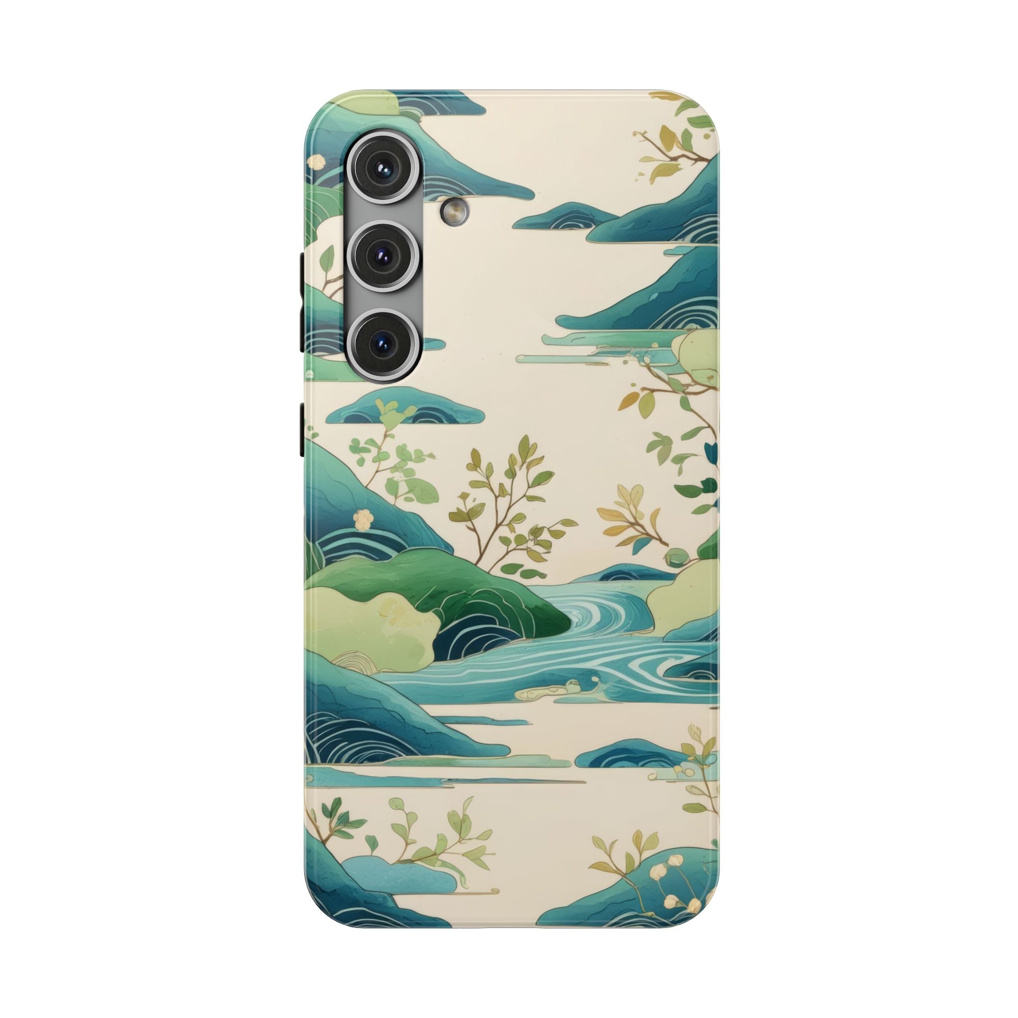 Nature Landscape Phone Case for iPhone 11-17 and Galaxy S22-S26