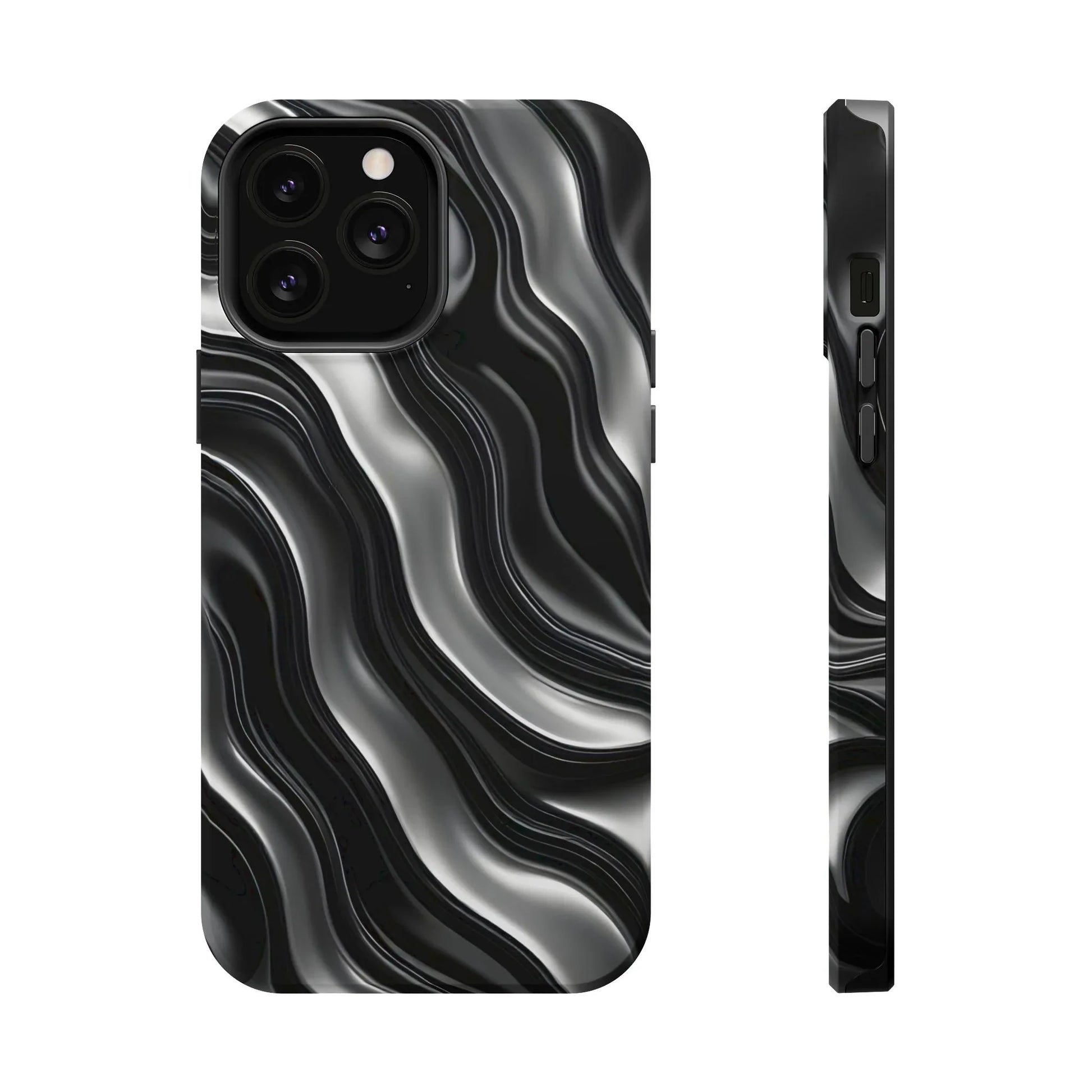 Wavy Illusion Marble Phone Case for iPhone 13-17 - KARARMDESIGN