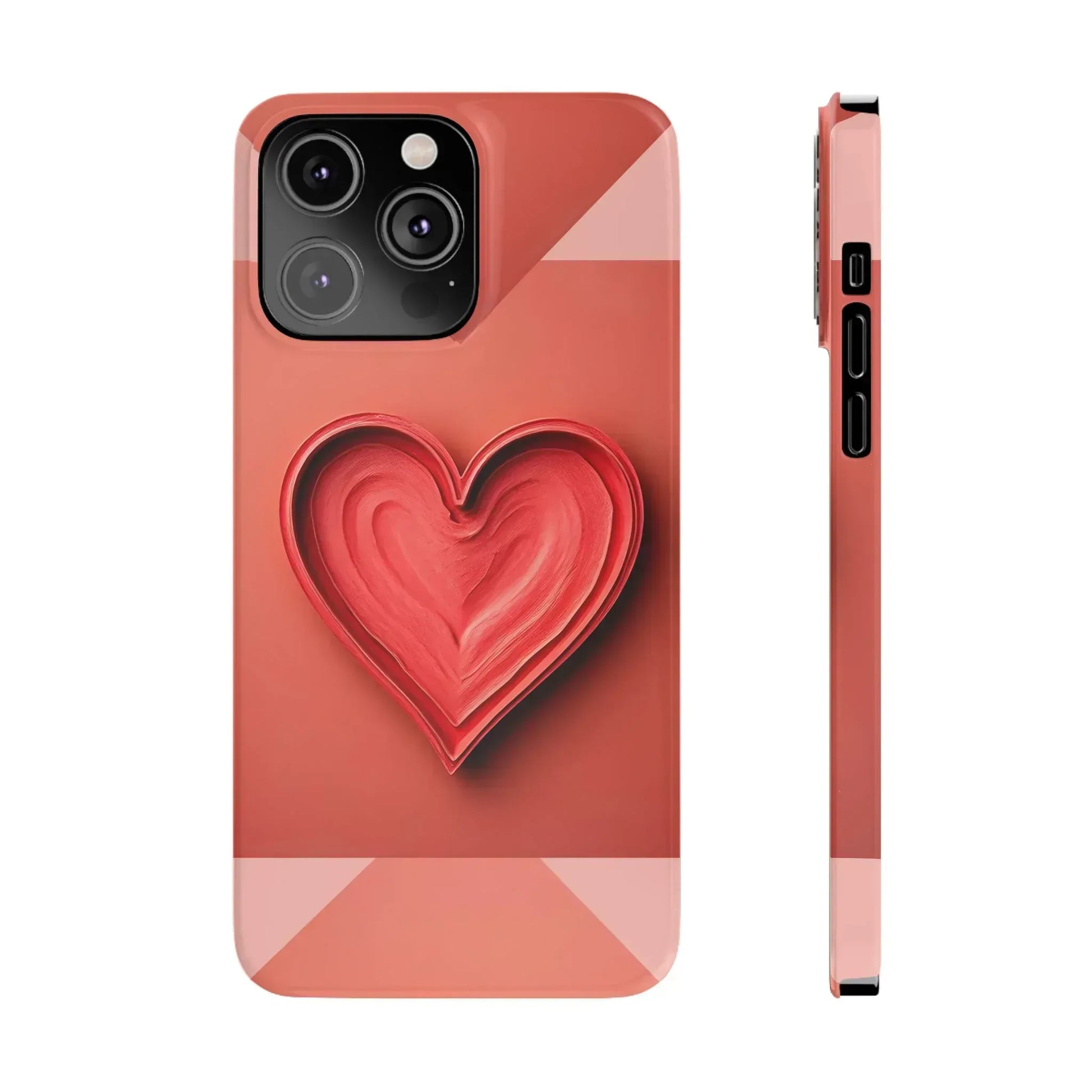 Heart Design Phone Case for iPhone 11-17 - KARARMDESIGN