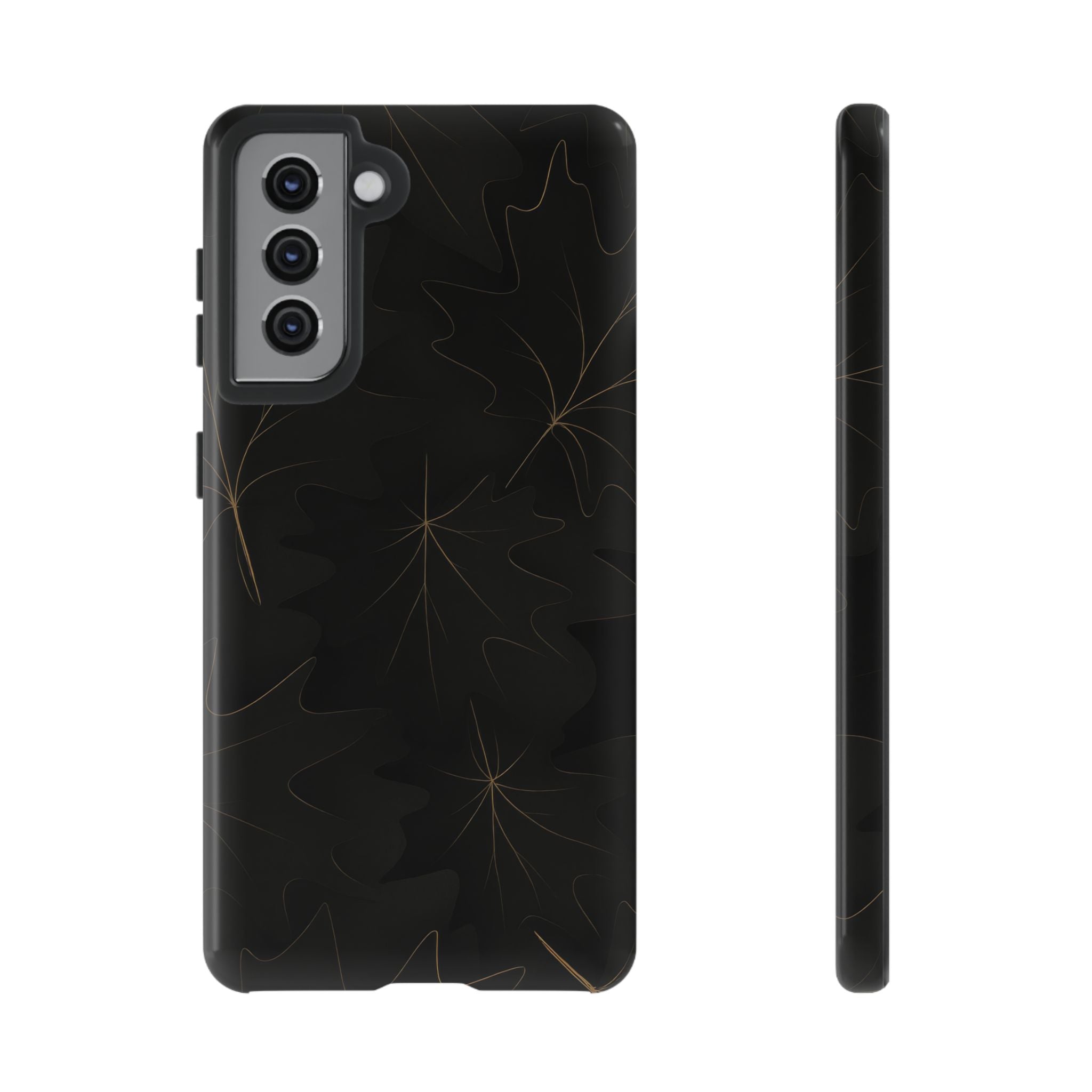 Luxury Fall Leaf Phone Case – Samsung Galaxy S20–S26 & Google Pixel 6-9