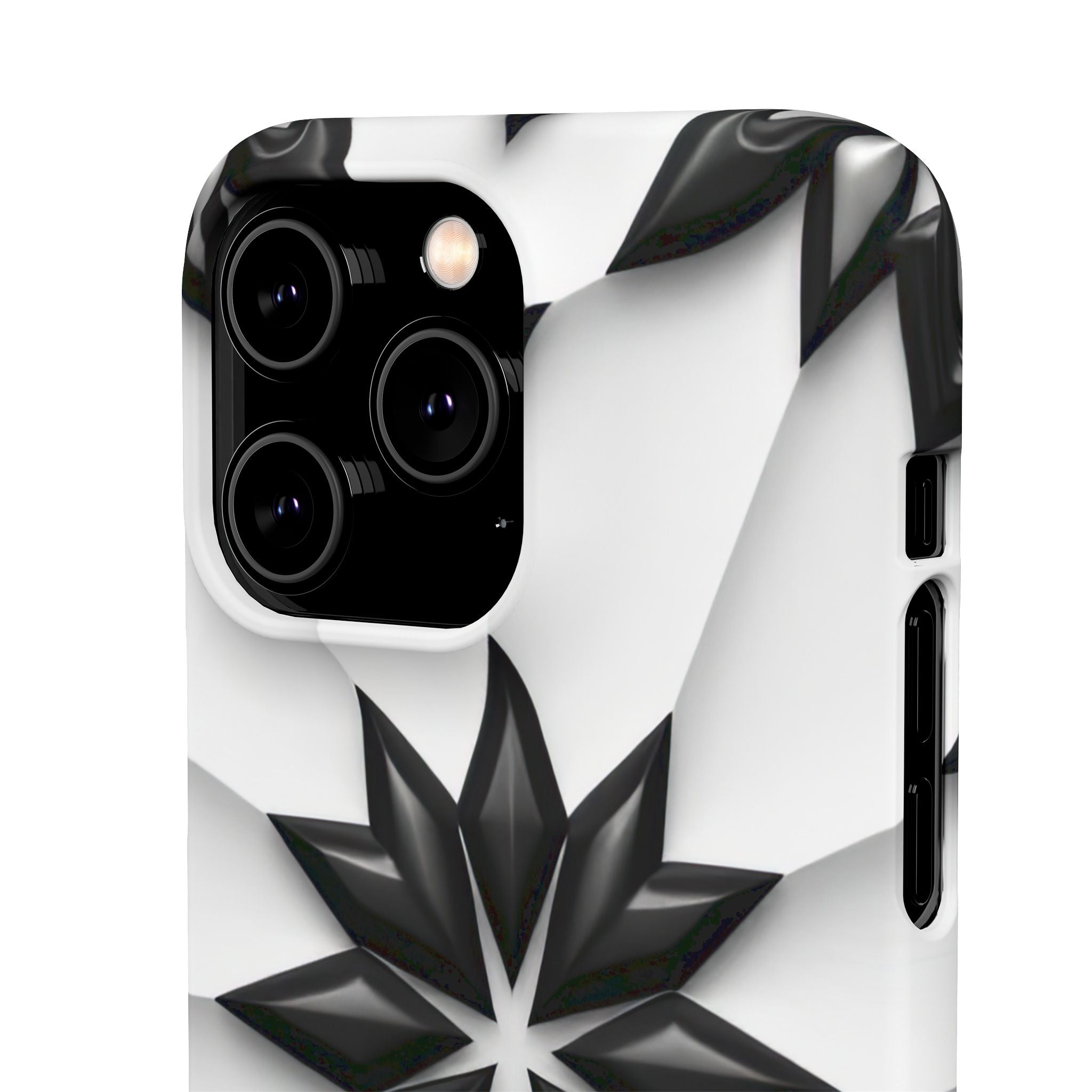 Black & White Geometric Snap Case for iPhone & Samsung Galaxy