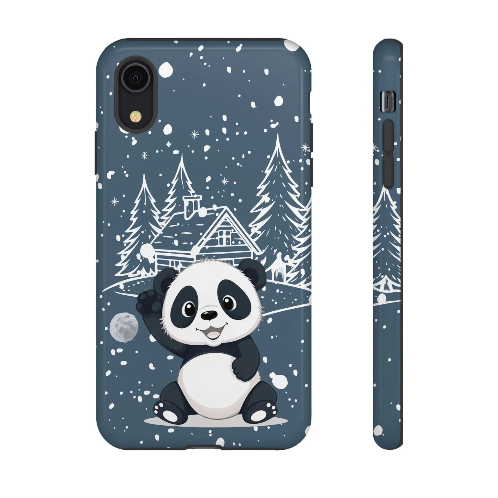 Cute Panda in a Winter Wonderland Phone Case for iPhone 8-17 - KARARMDESIGN
