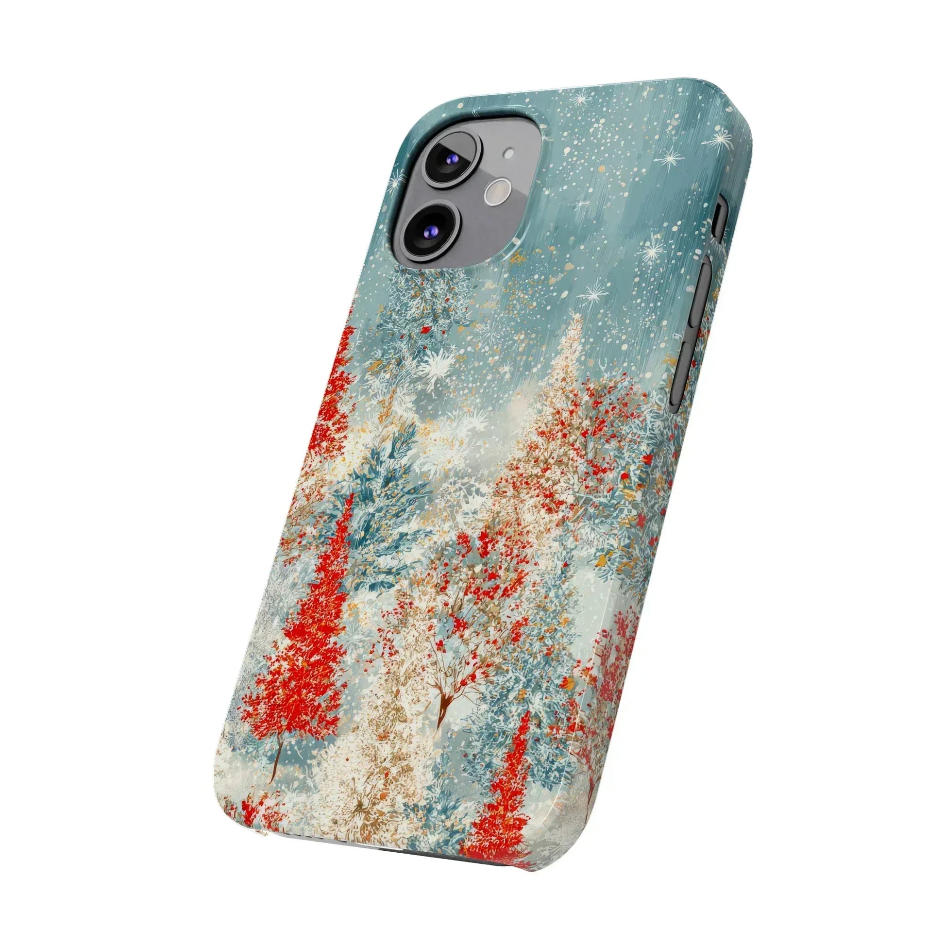 Snowy Forest Phone Case for iPhone 11-17 - KARARMDESIGN