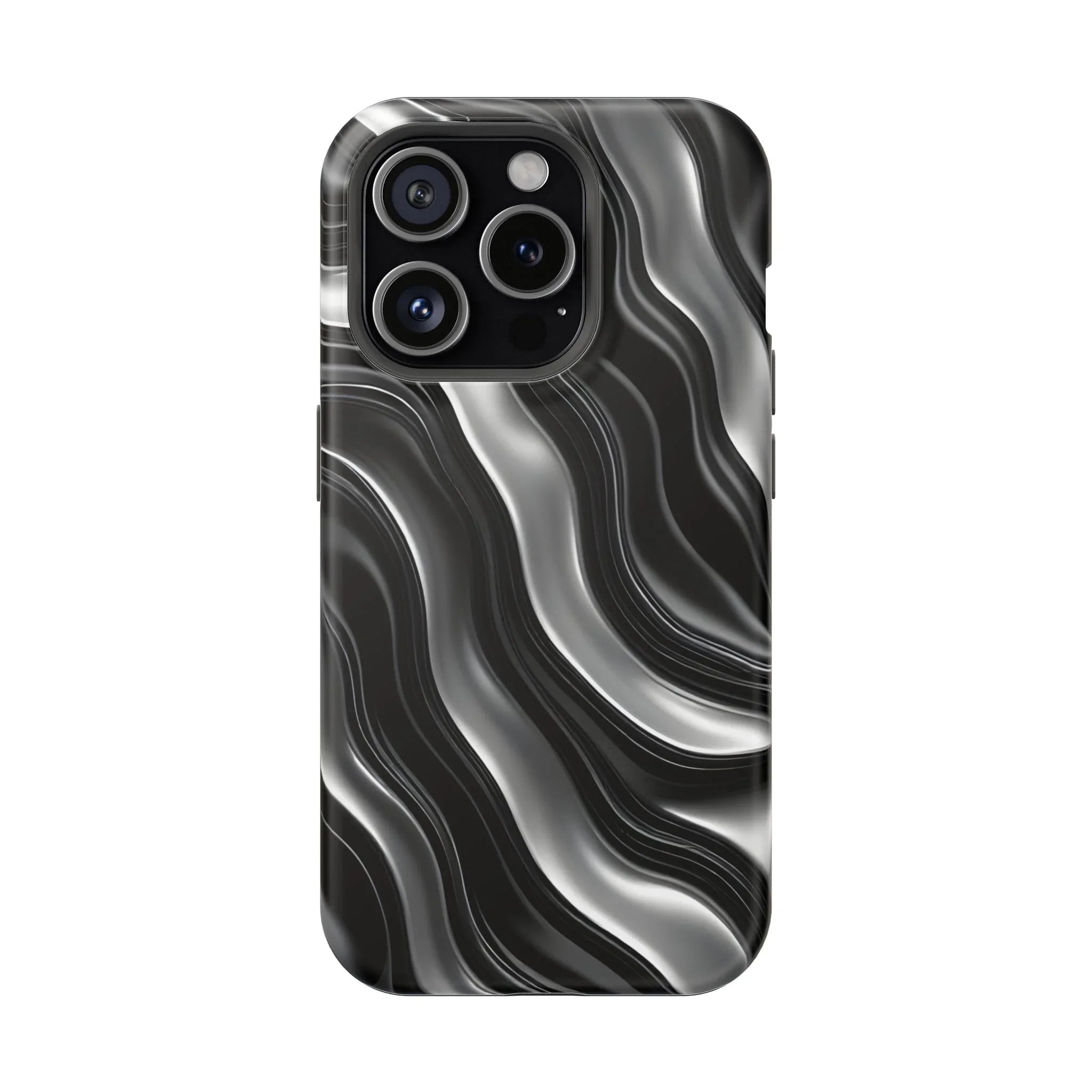 Wavy Illusion Marble Phone Case for iPhone 13-17 - KARARMDESIGN