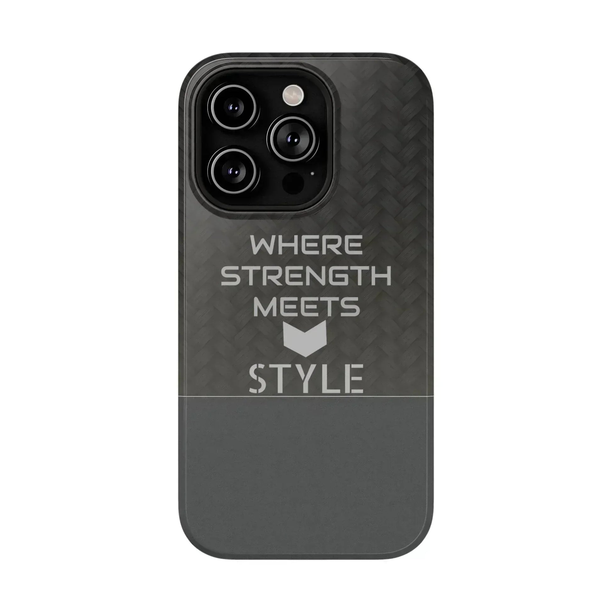 Gray Carbon Phone Case for iPhone 12-16 and Galaxy S21-S22 - KARARMDESIGN