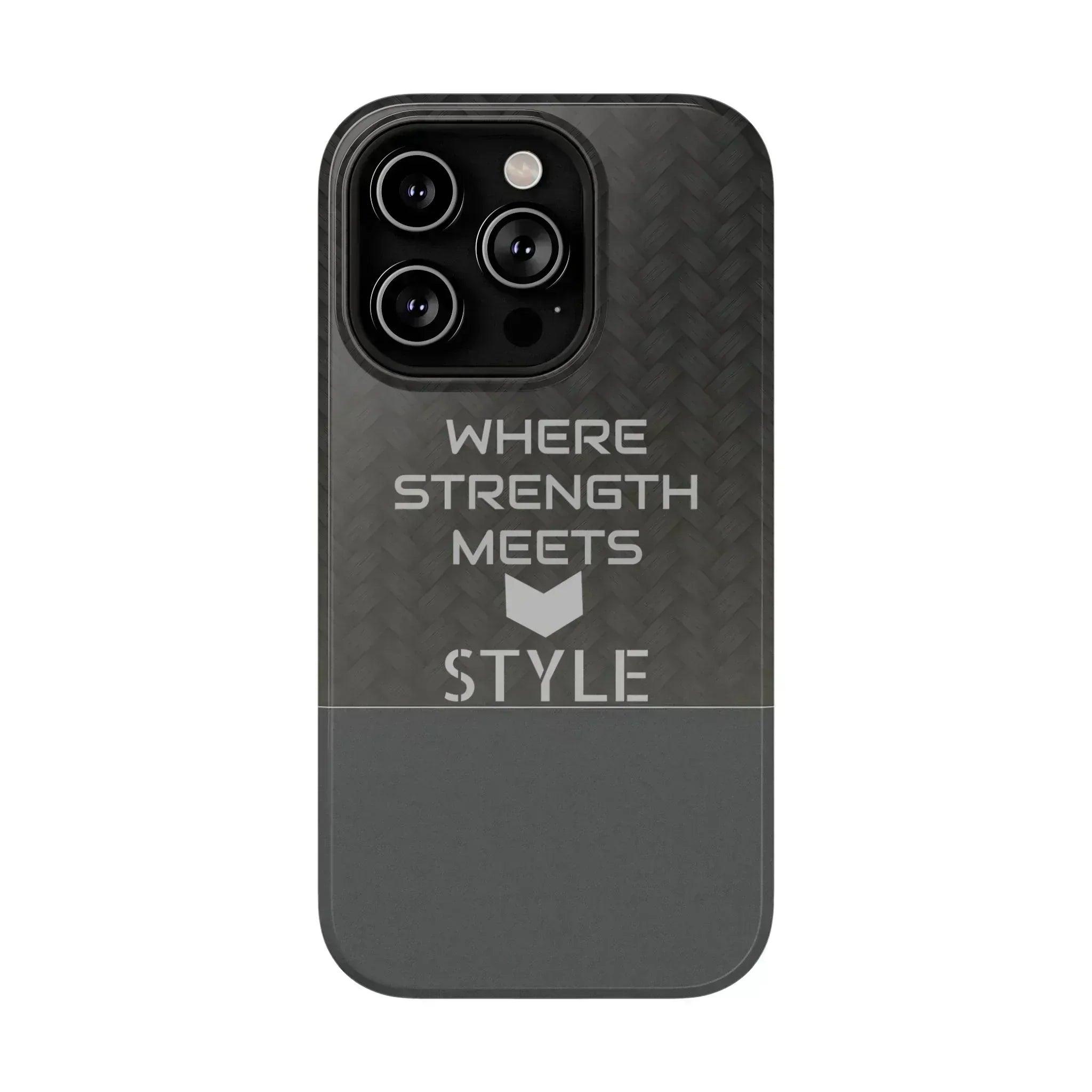 Gray Carbon Phone Case for iPhone 12-16 and Galaxy S21-S22 - KARARMDESIGN