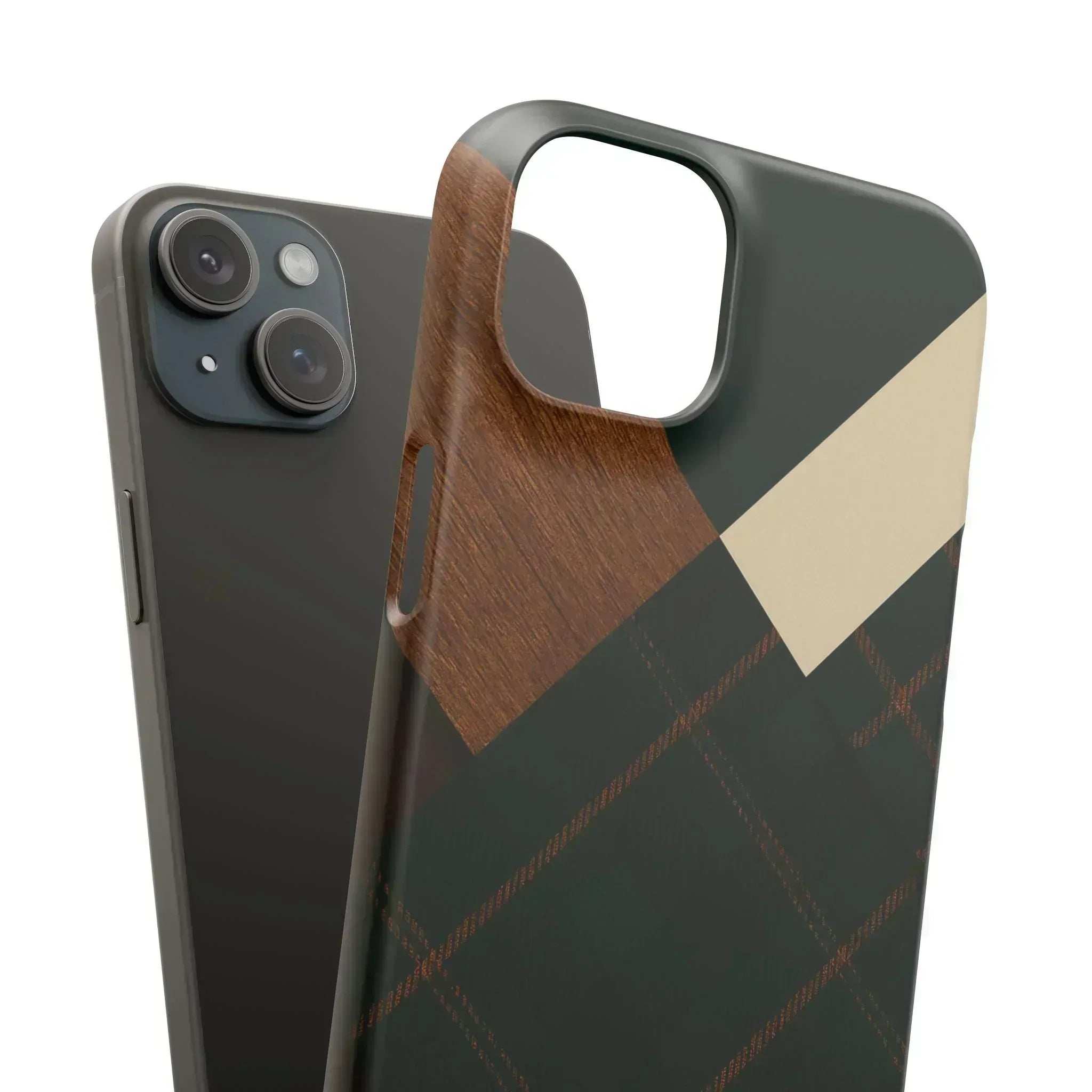 Rustic Green Phone Case for iPhone 8-16 and Galaxy S20-S24 - KARARMDESIGN