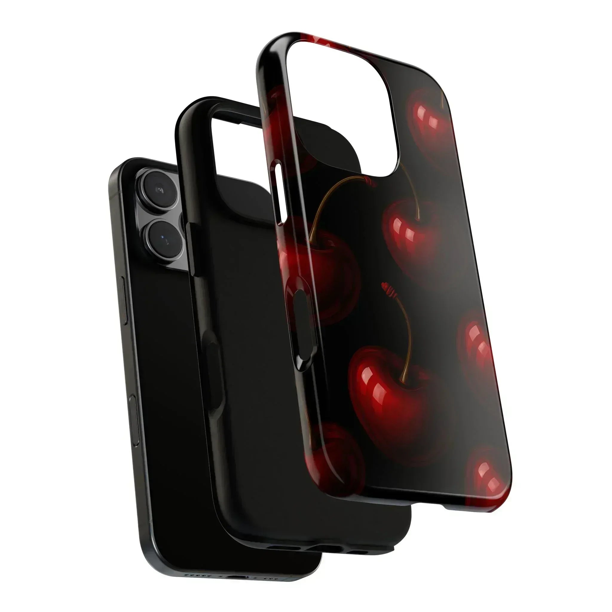 Cherry Phone Case for iPhone X-16 and Galaxy S20-S25 - KARARMDESIGN