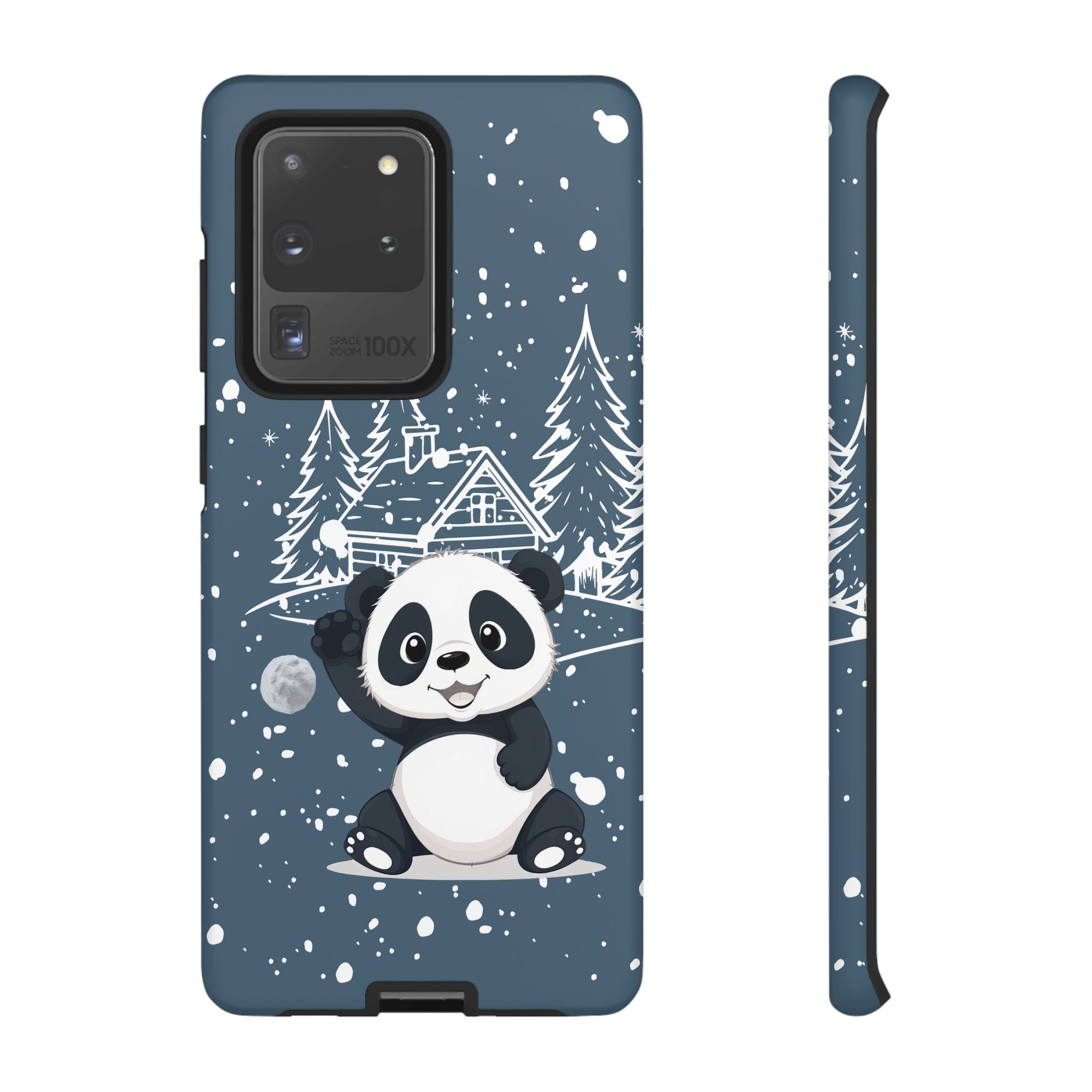 Cute Panda Phone Case for Samsung Galaxy S20–S26 & Google Pixel 6–9