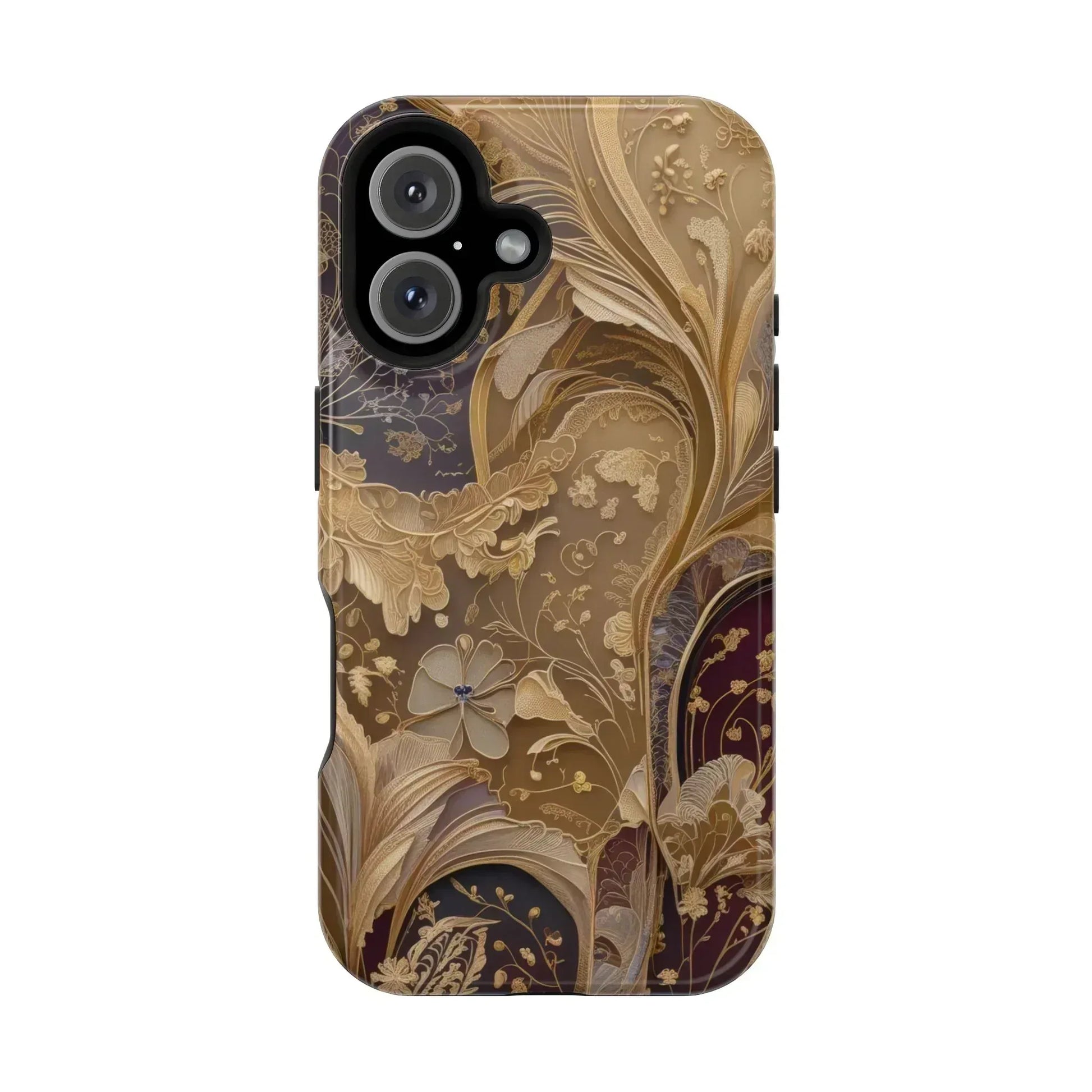 Botanical Luxury Design Phone Case for iPhone 12-16 and Galaxy S21-S22 - KARARMDESIGN