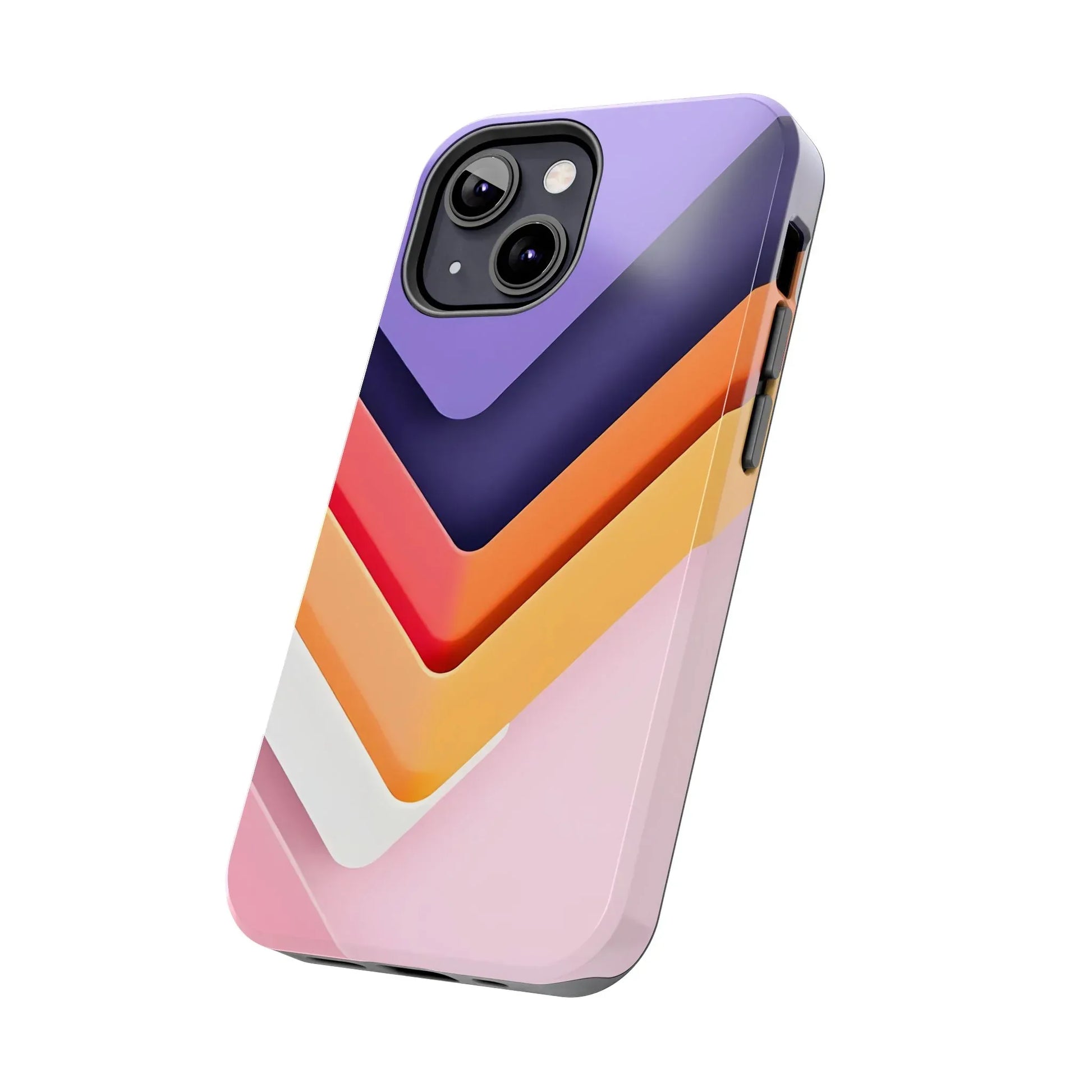 Vibrant Geometric Chevron Phone Case for iPhone and Galaxy - KARARMDESIGN
