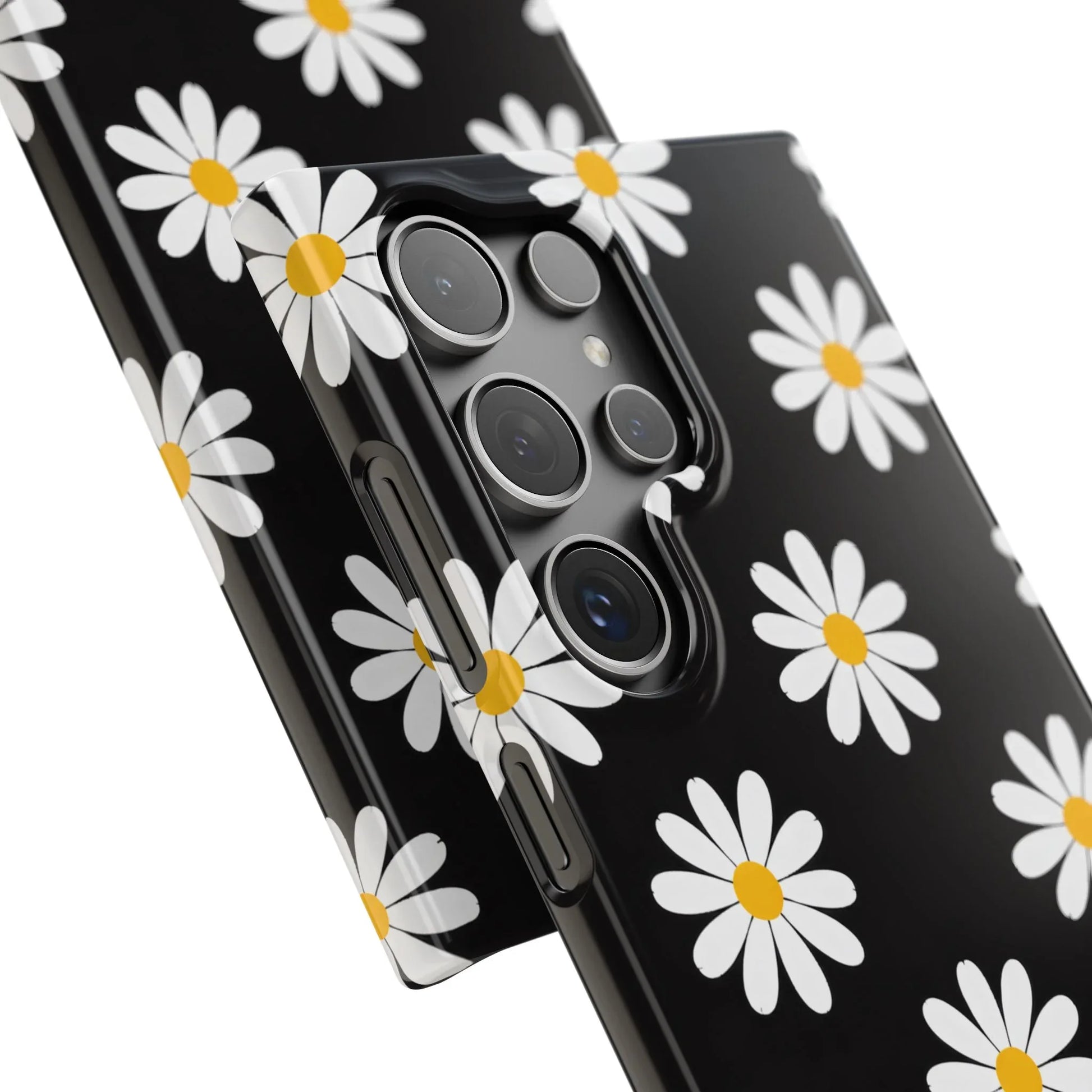Daisy Charm Phone Case for iPhone 11-17 and Galaxy S20-S25 - KARARMDESIGN