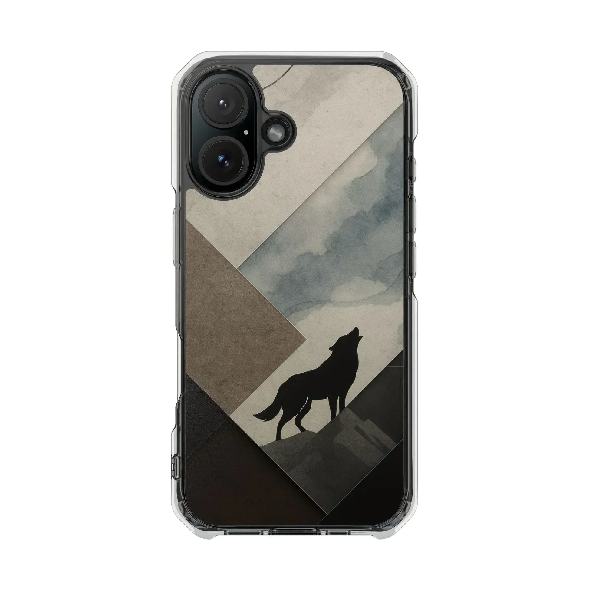 Wolf Silhouette Phone Case for iPhone 14-16 - KARARMDESIGN