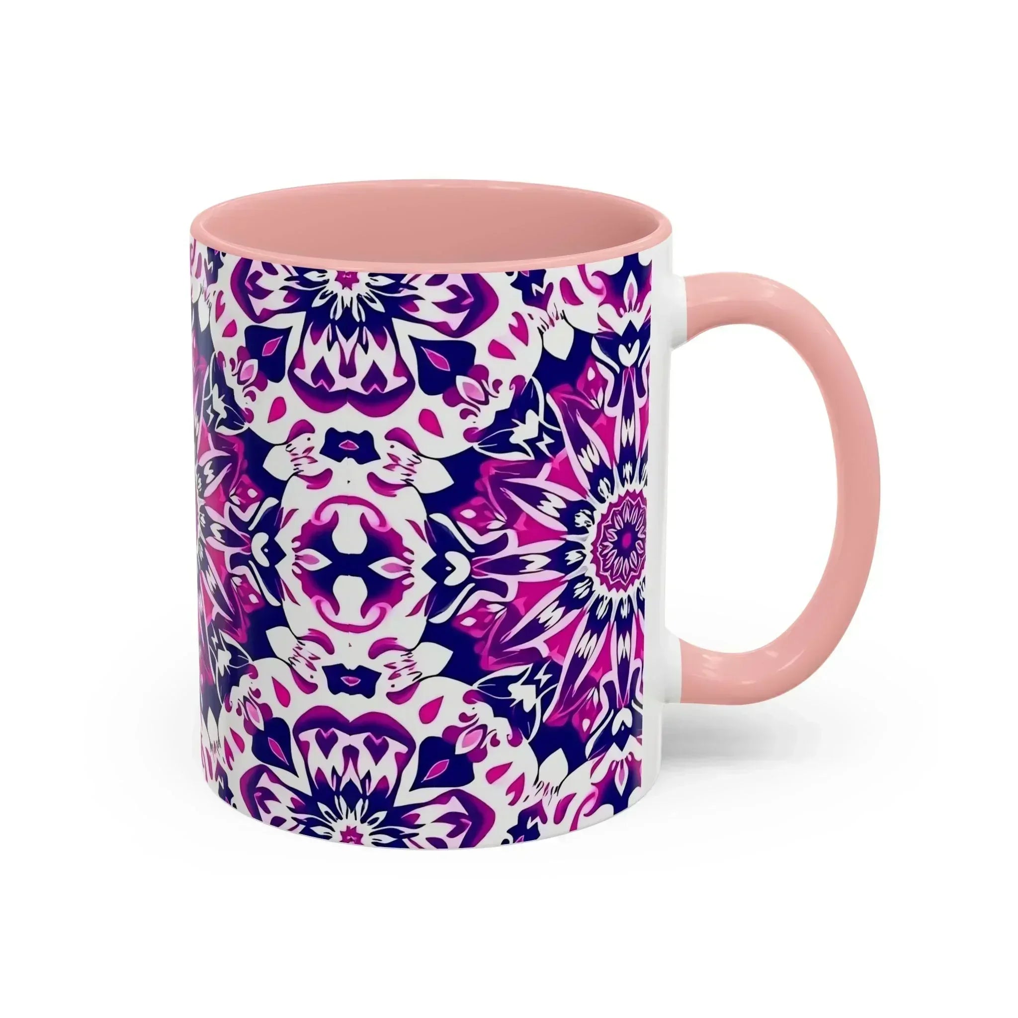 Vibrant Mandala Burst Ceramic Coffee Mug -11 & 15oz - KARARMDESIGN