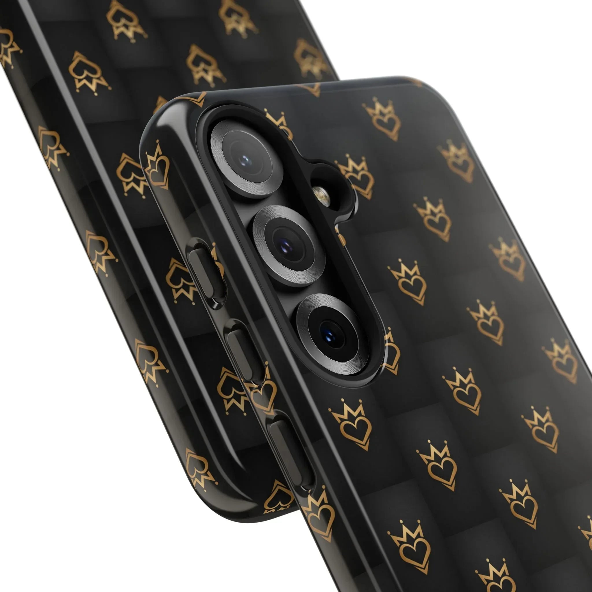 Crowned Heart Doodle Phone Case for iPhone 11-17 & Galaxy S10-S25 - KARARMDESIGN