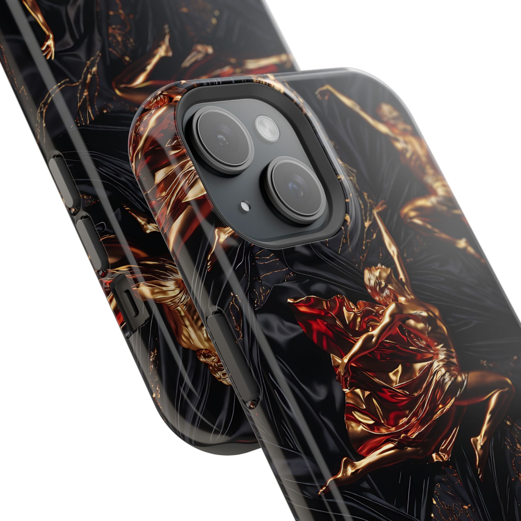 Gold Sculpture Phone Case for iPhone 13-17 & Samsung Galaxy S26