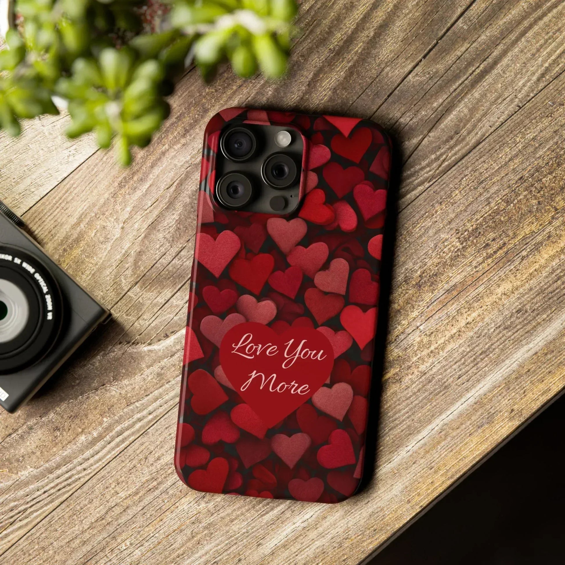 Love You More Phone Case Slim Phone Cases for iPhone 11-17 - KARARMDESIGN