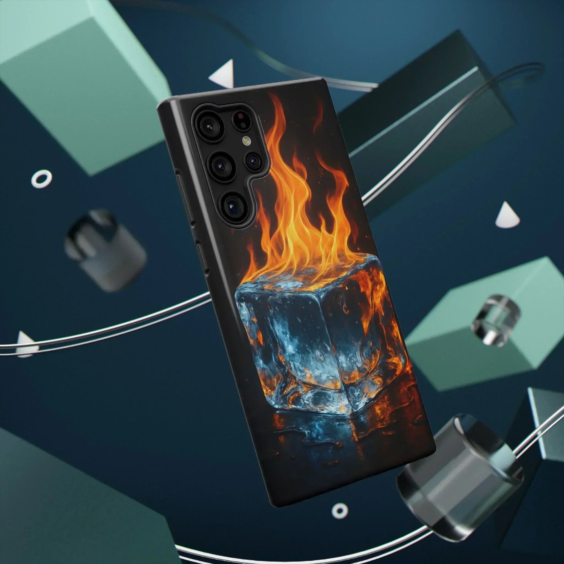 Flame Ice Phone Case for iPhone 12-16 and Samsung Galaxy S21-S22 - KarArmDesign