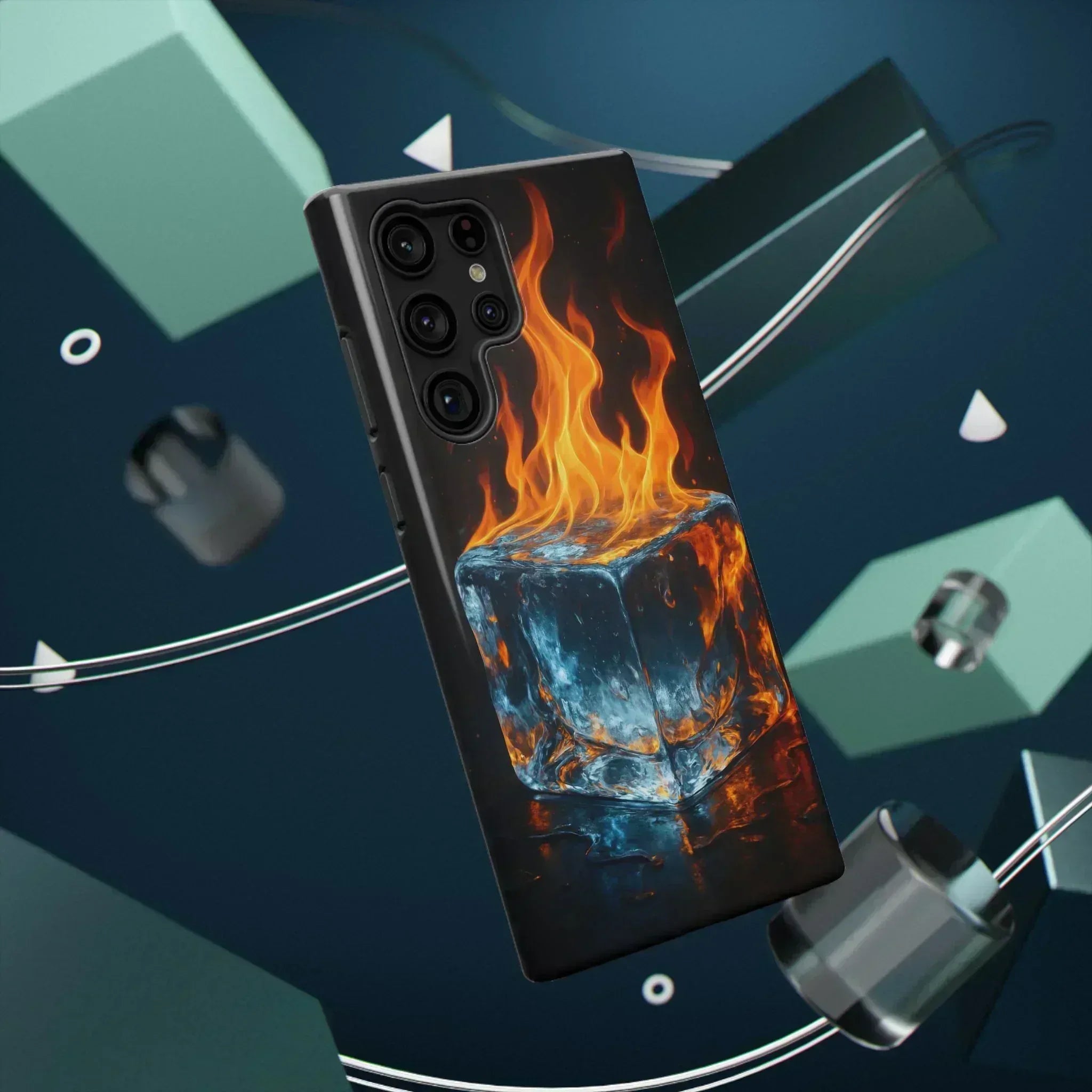 Flame Ice Phone Case for iPhone 12-16 and Galaxy S21-S22 - KARARMDESIGN