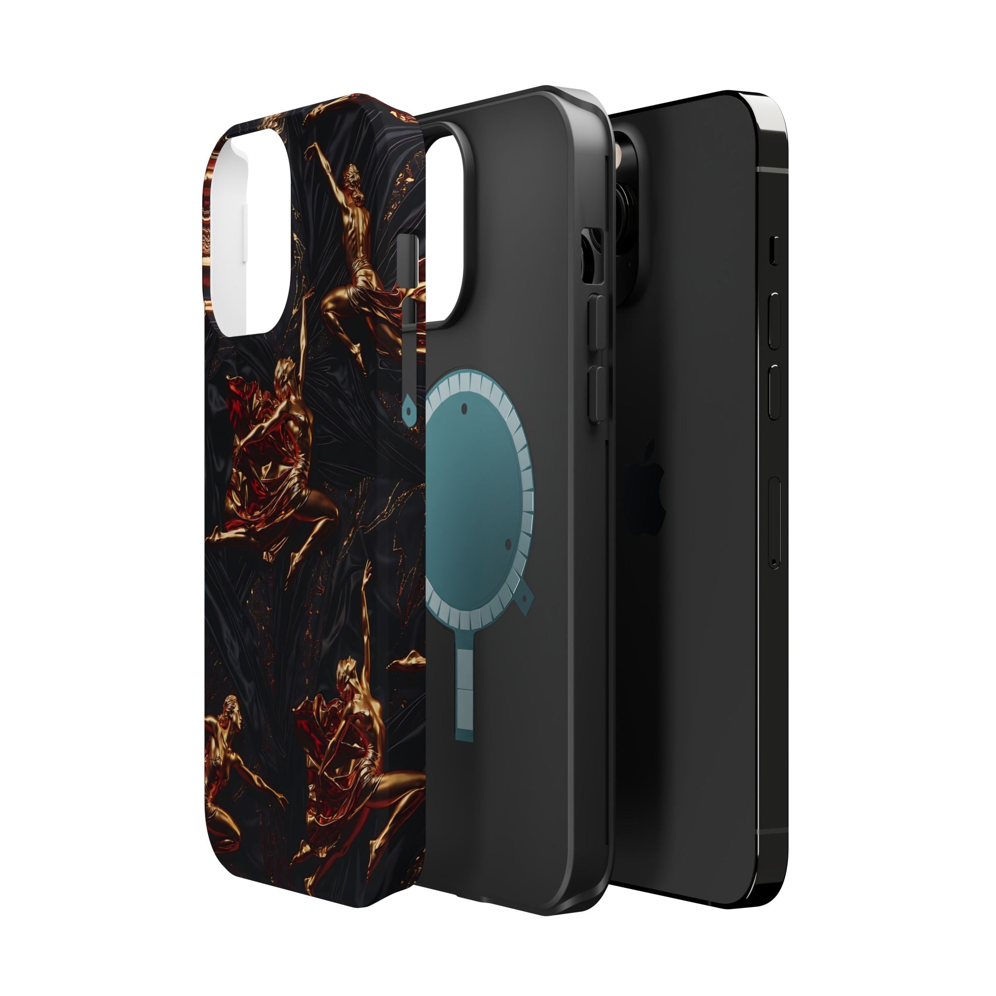 Gold Sculpture Phone Case for iPhone 13-17 & Samsung Galaxy S26