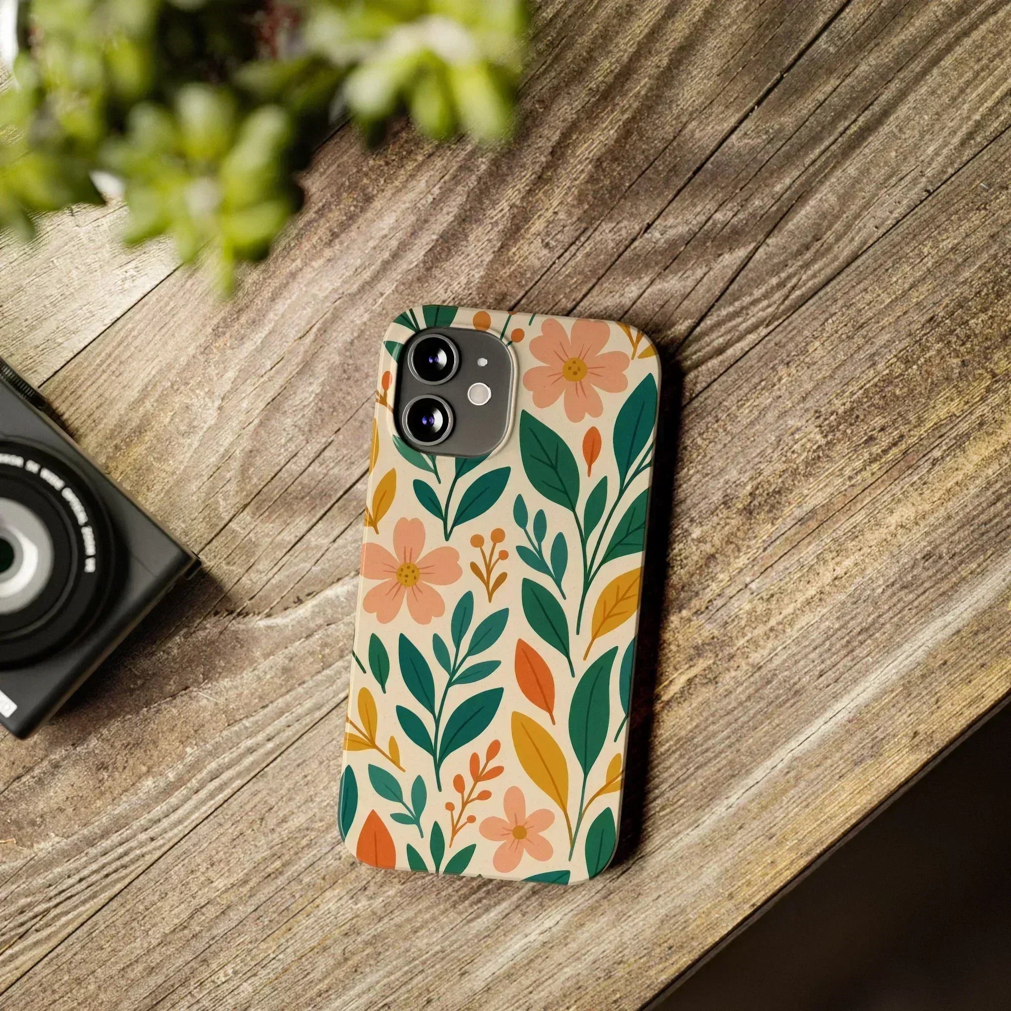 Floral Harmony Phone Case for iPhone 11-16 - KARARMDESIGN