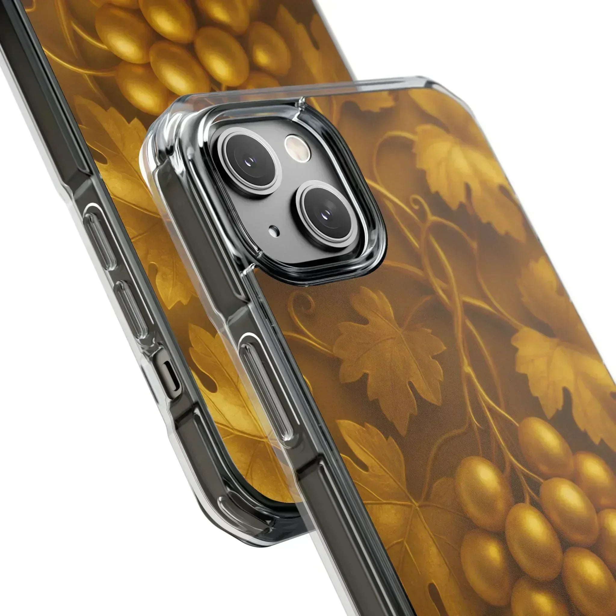 Golden Grapes Phone Case for iPhone 14–16 - KARARMDESIGN