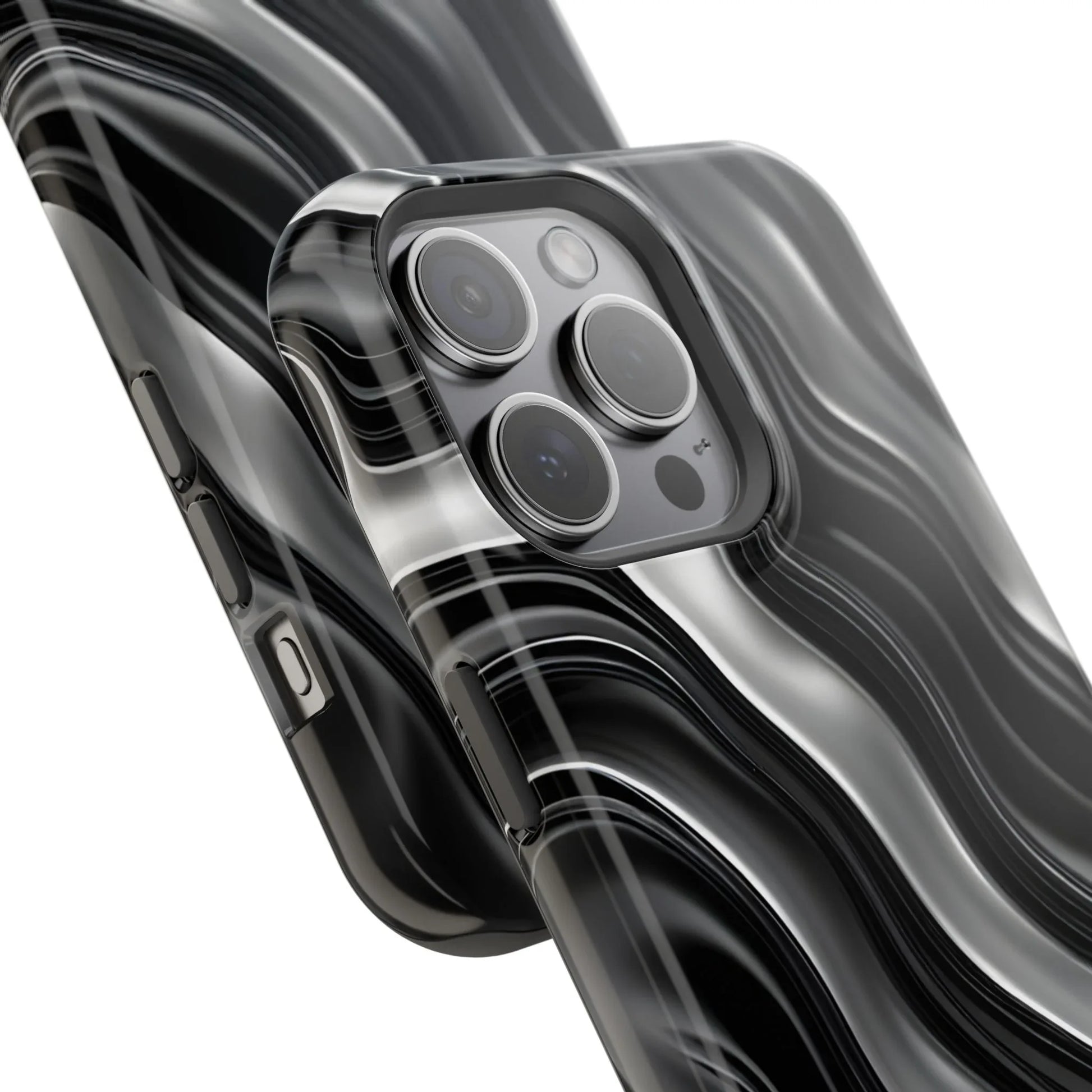 Wavy Illusion Marble Phone Case for iPhone 13-17 - KARARMDESIGN