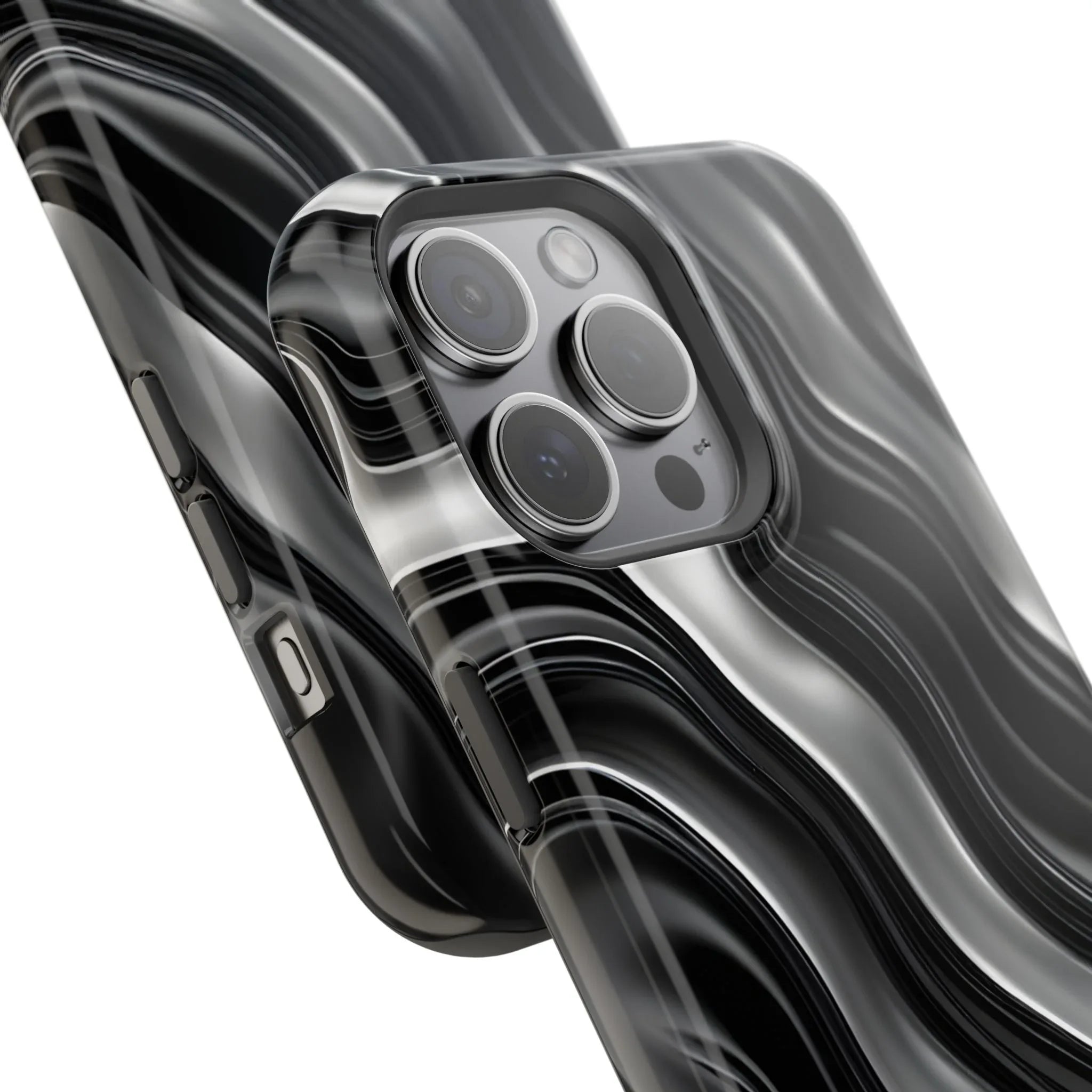 Wavy Illusion Marble Phone Case for iPhone 13-17 - KARARMDESIGN
