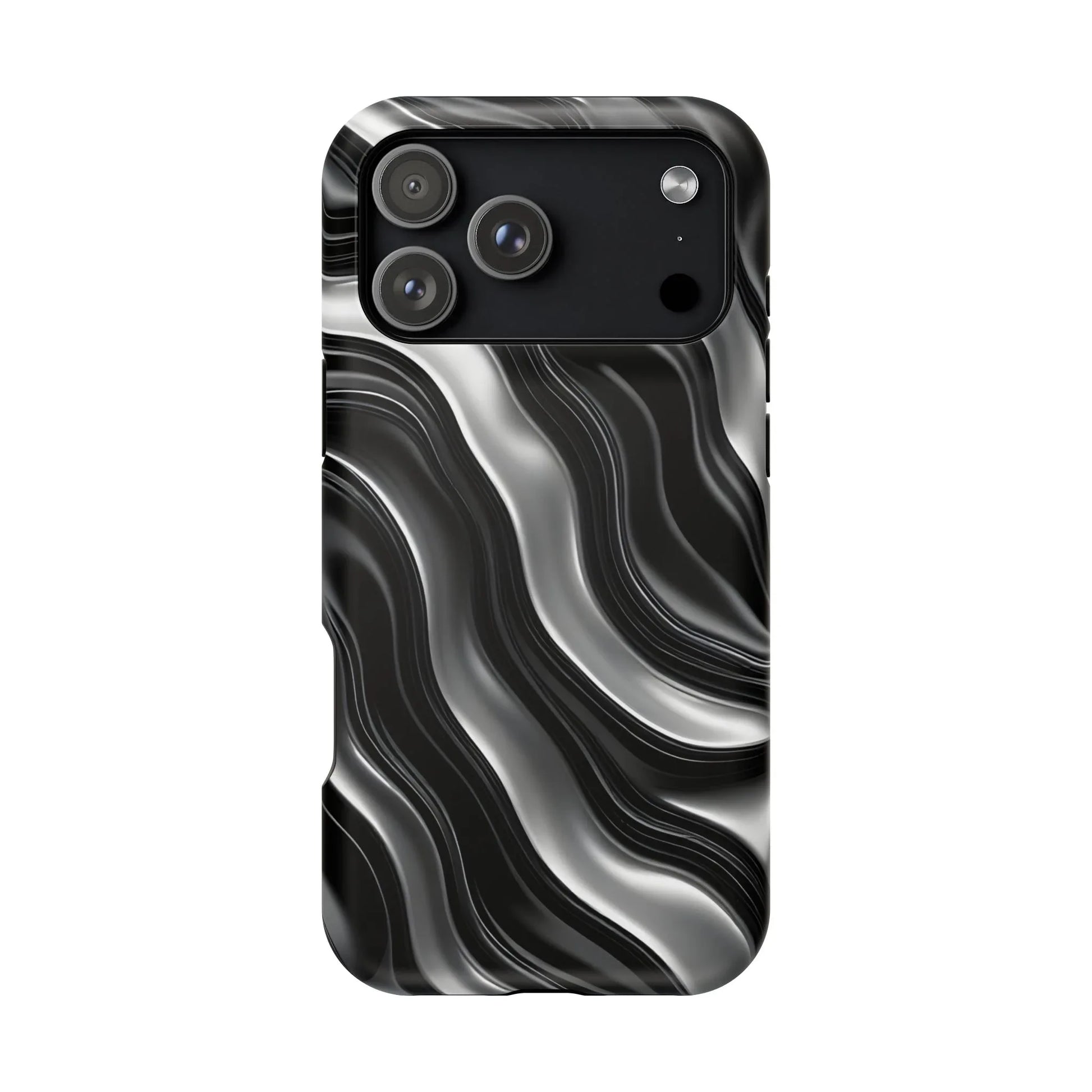 Wavy Illusion Marble Phone Case for iPhone 13-17 - KARARMDESIGN