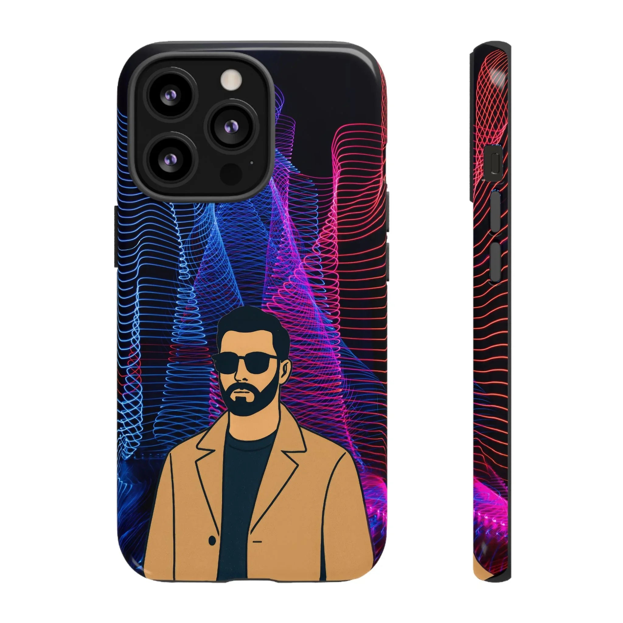 Bearded Style Phone Case for iPhone 11-17 and Galaxy S20-S25 - KARARMDESIGN