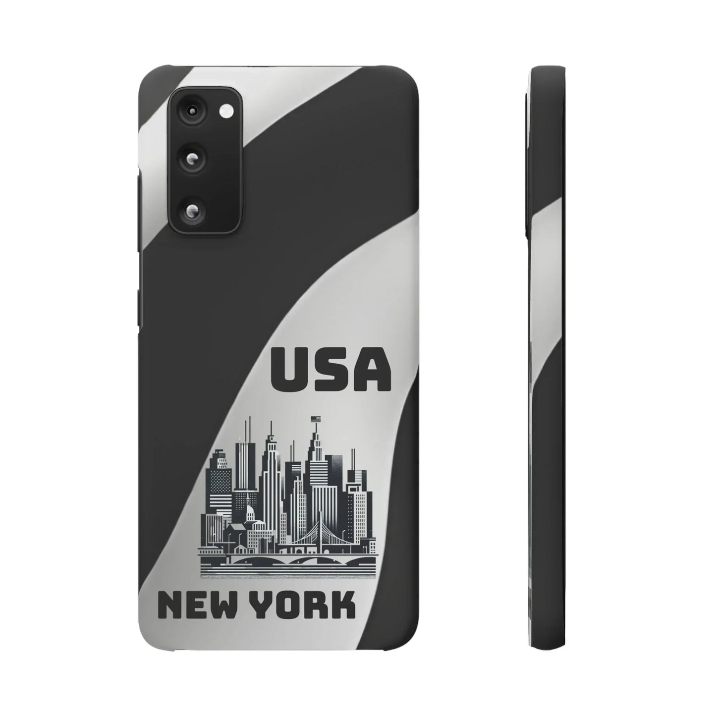 Monochrome New York City Skyline Phone Case for iPhone, Galaxy & Pixel - KarArmDesign