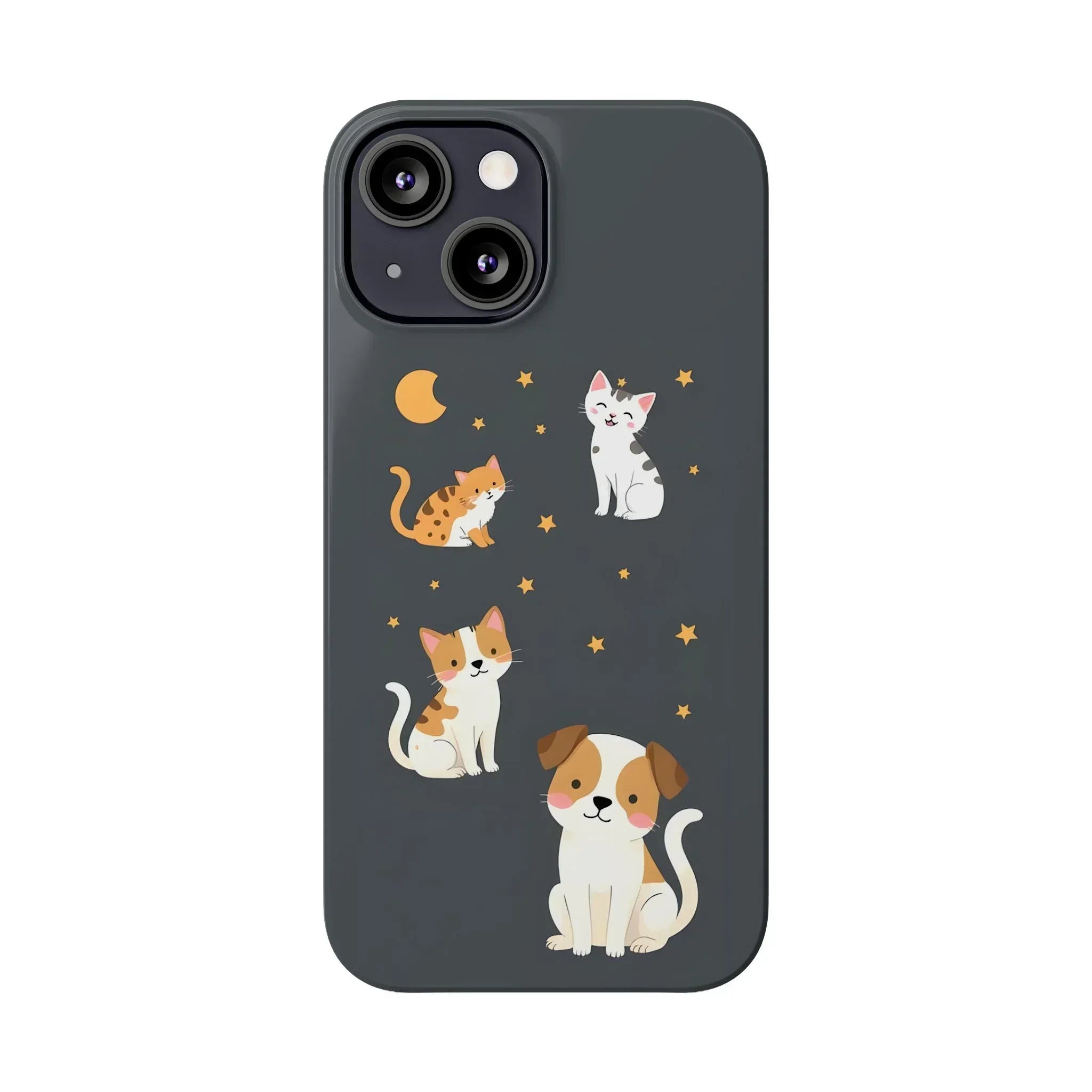 Cute Cat and Dog Phone Case for iPhone 11-17 - KARARMDESIGN