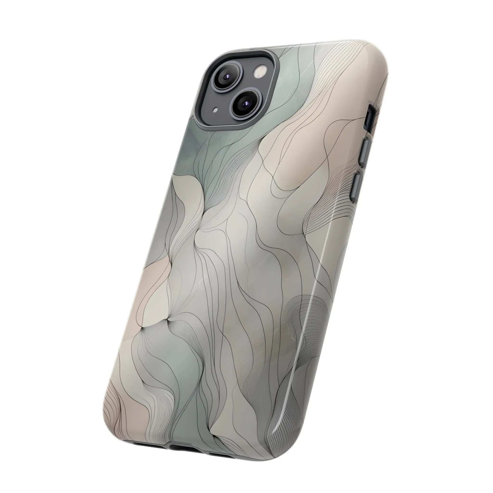 Pastel Wave Phone Case – Minimalist Design for iPhone & Pixel - KARARMDESIGN