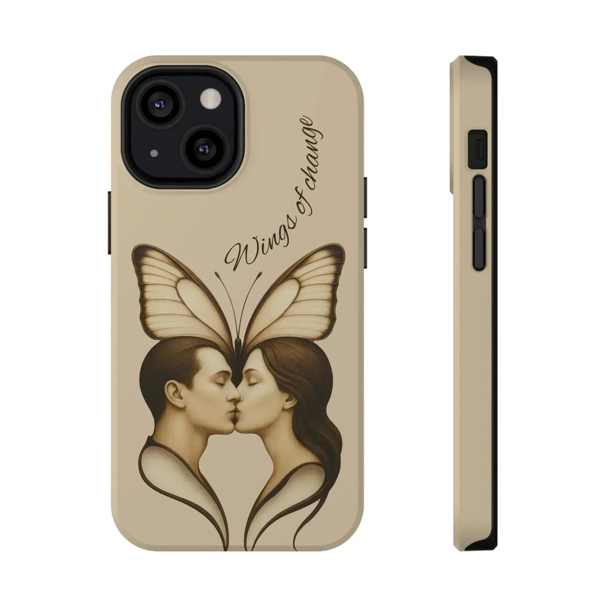 Romantic Butterfly Couple Phone Case for iPhone 12-16 and Galaxy S21-S22 - KARARMDESIGN