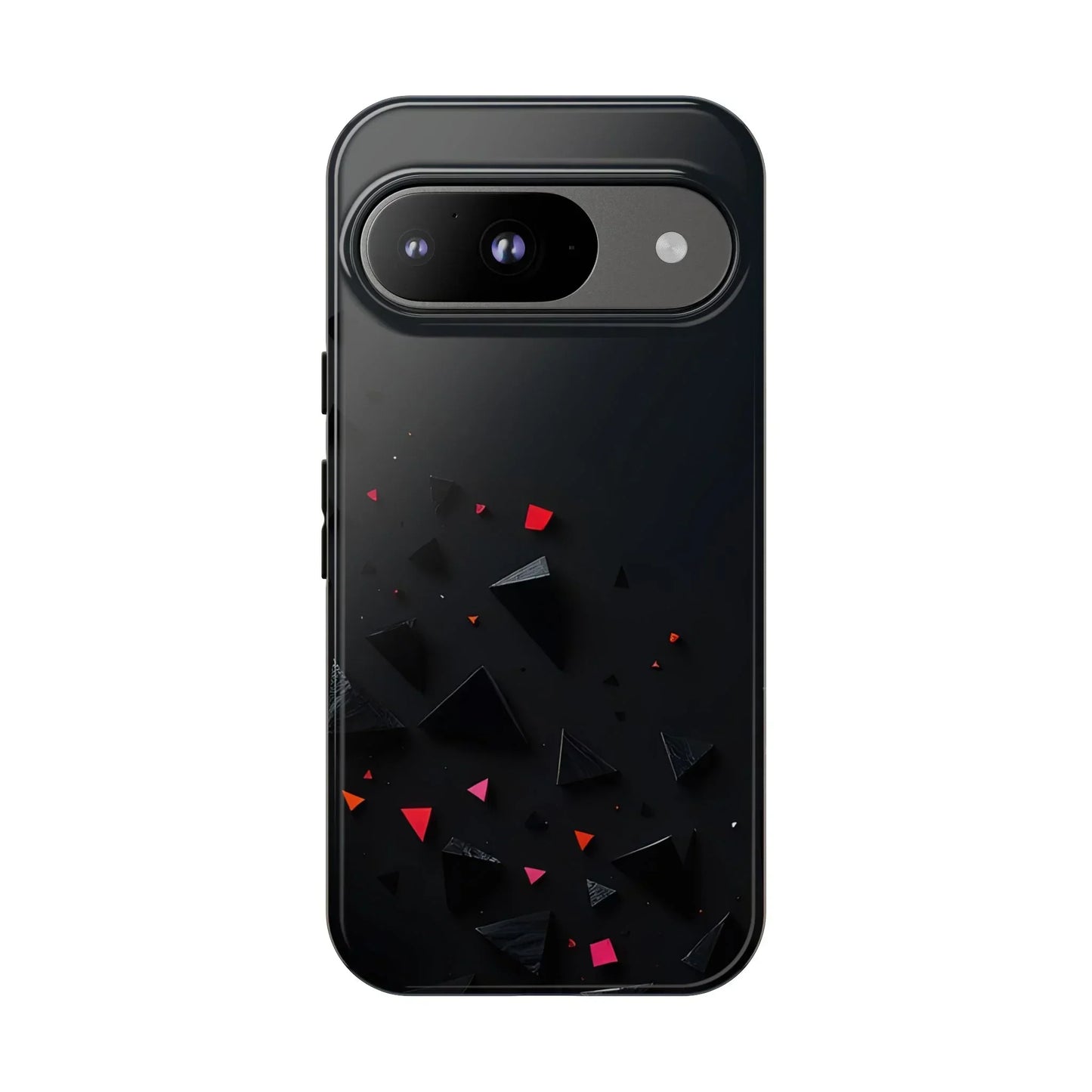 Black and Red Neon Phone Case for iPhone 8-16 and Pixel up to 9 Models - KarArmDesign