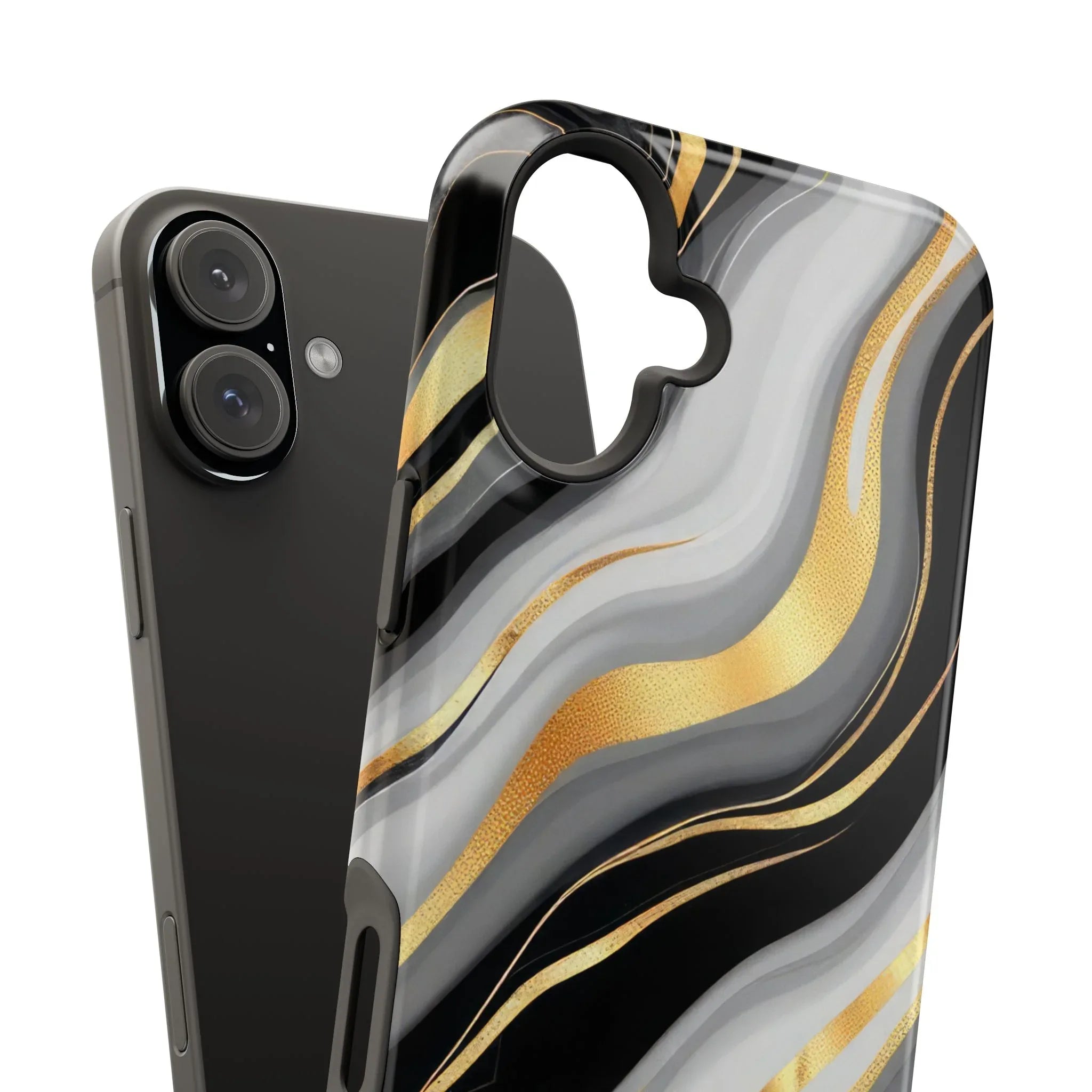Modern Marble Flow Phone Case for iPhone 11-17 - KARARMDESIGN