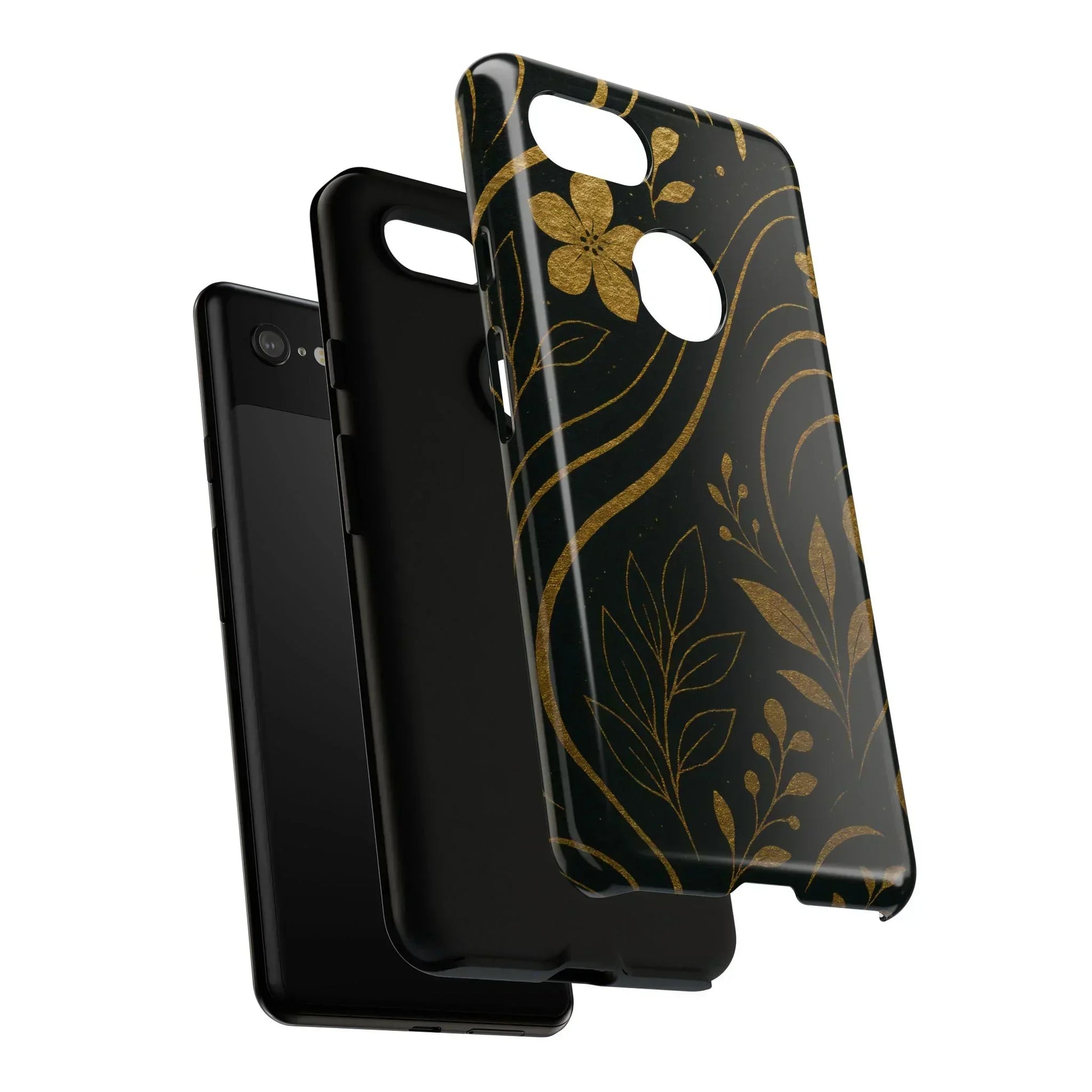 Foil Frenzy Abstract Gold Pattern Phone Case for Samsung Galaxy and Google Pixel - KarArmDesign