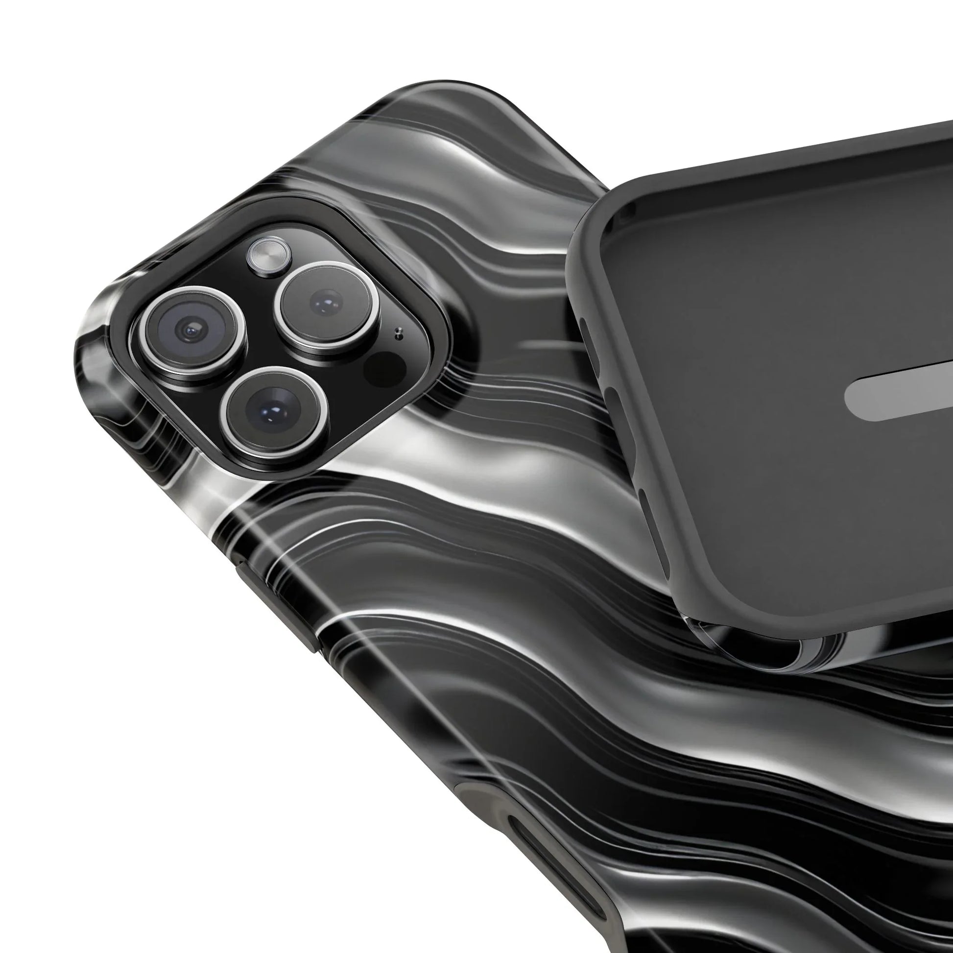 Wavy Illusion Marble Phone Case for iPhone 13-17 - KARARMDESIGN