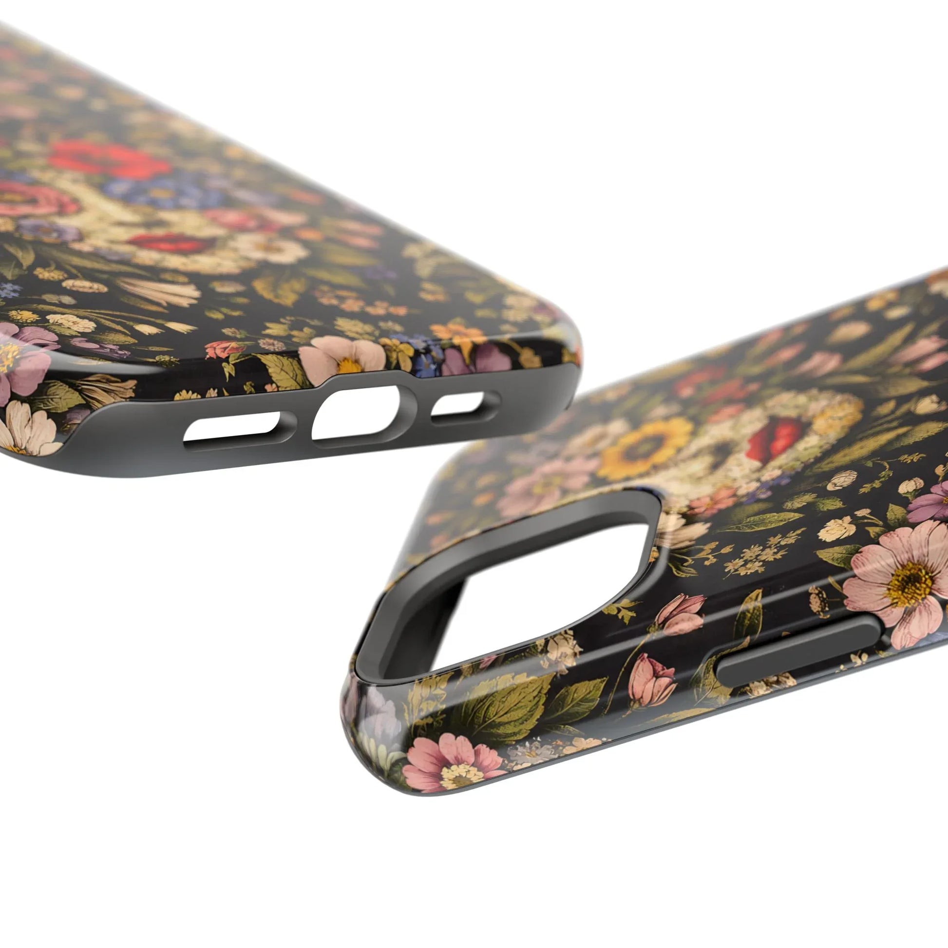 Vintage Flower Face Phone Case for iPhone 13-17 - KARARMDESIGN