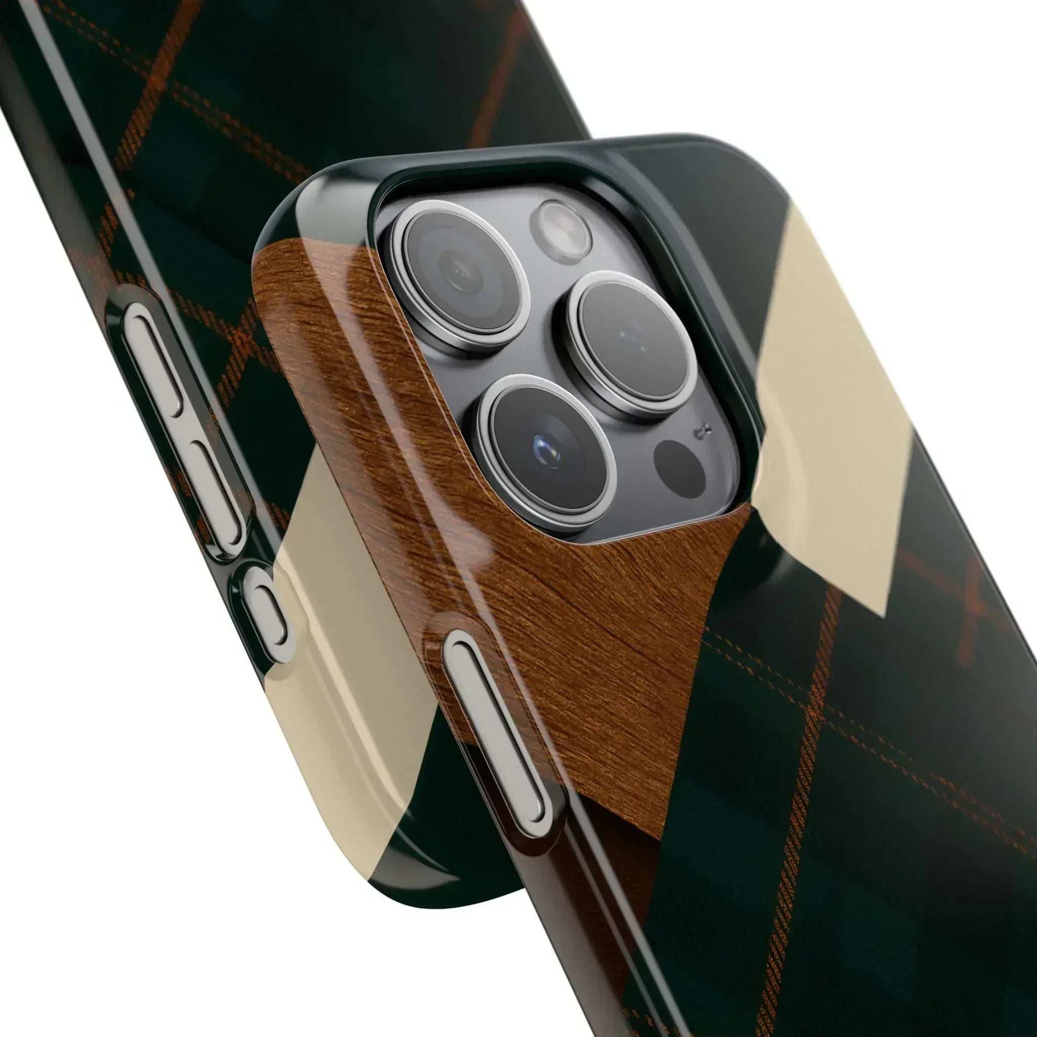 Rustic Green Phone Case for iPhone 8-16 and Galaxy S20-S24 - KARARMDESIGN