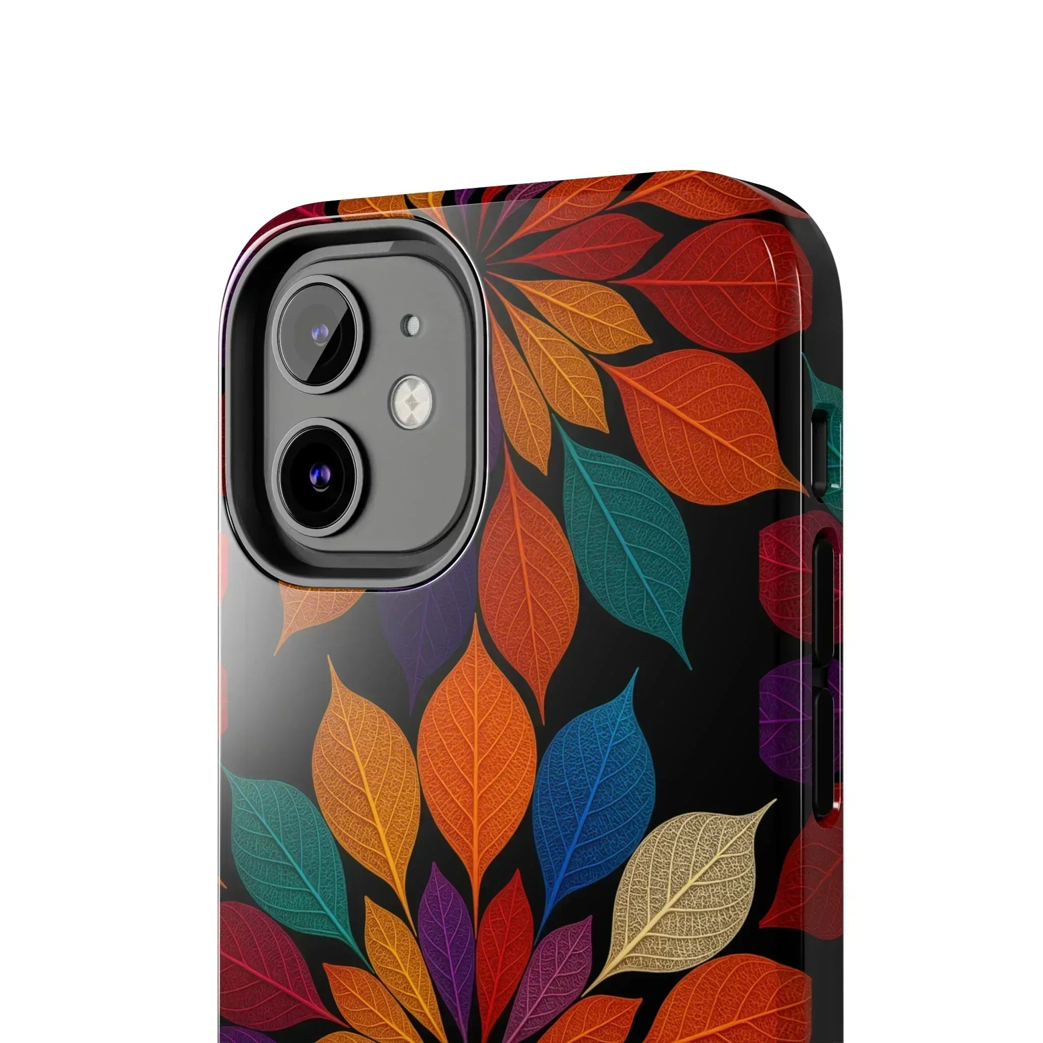 Leaf Mandala Phone Case for iPhone 11-16 and Galaxy S21-S24 - KARARMDESIGN