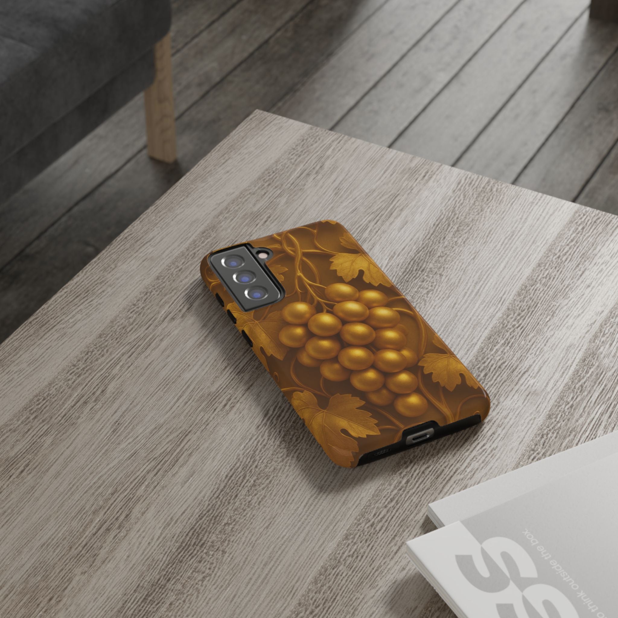 Golden Grapes Tough Phone Case for Samsung Galaxy S20–S26