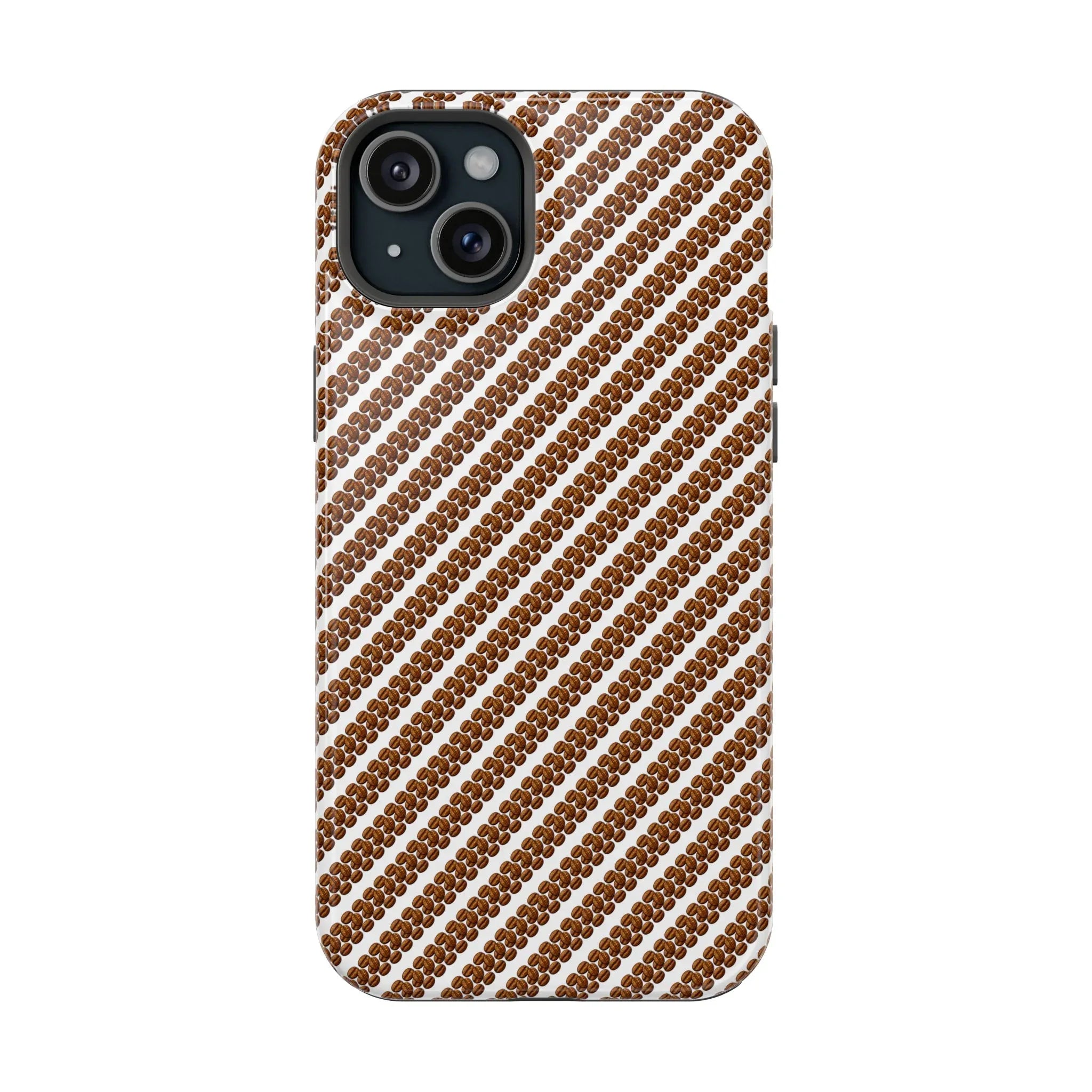 Stylish Coffee Pattern Phone Case for iPhone 11–17 and Galaxy S21–S22 - KARARMDESIGN