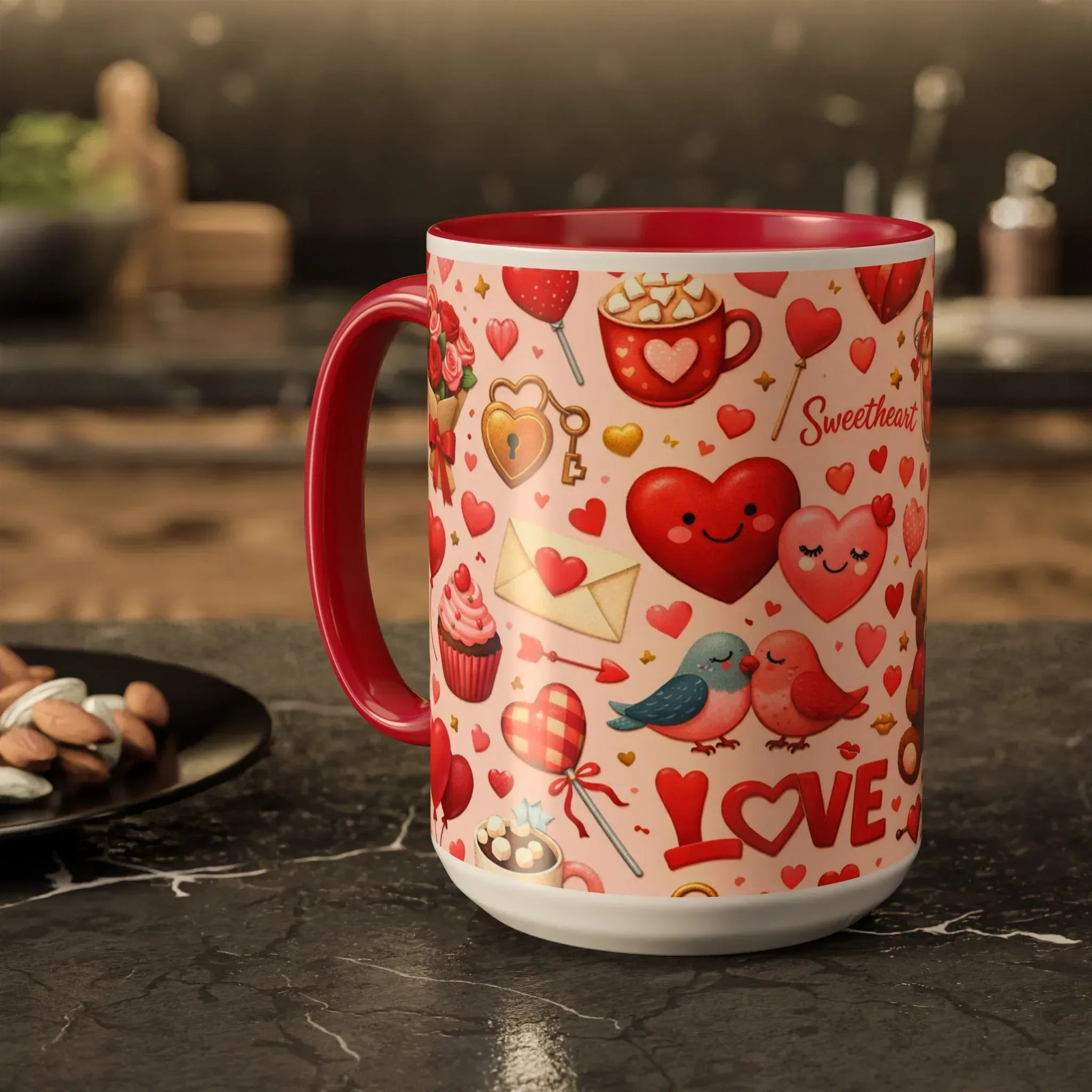 Sweetheart Love Mug - Colorful Mugs (11oz, 15oz) - KARARMDESIGN