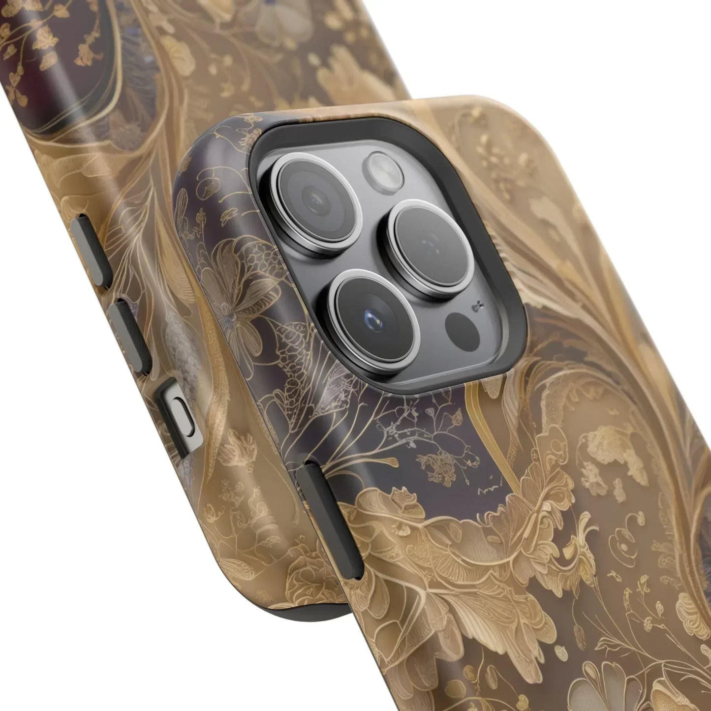 Botanical Luxury Design Impact-Resistant Phone Case for iPhone 12-16 and Galaxy S21-S22 Models - KarArmDesign