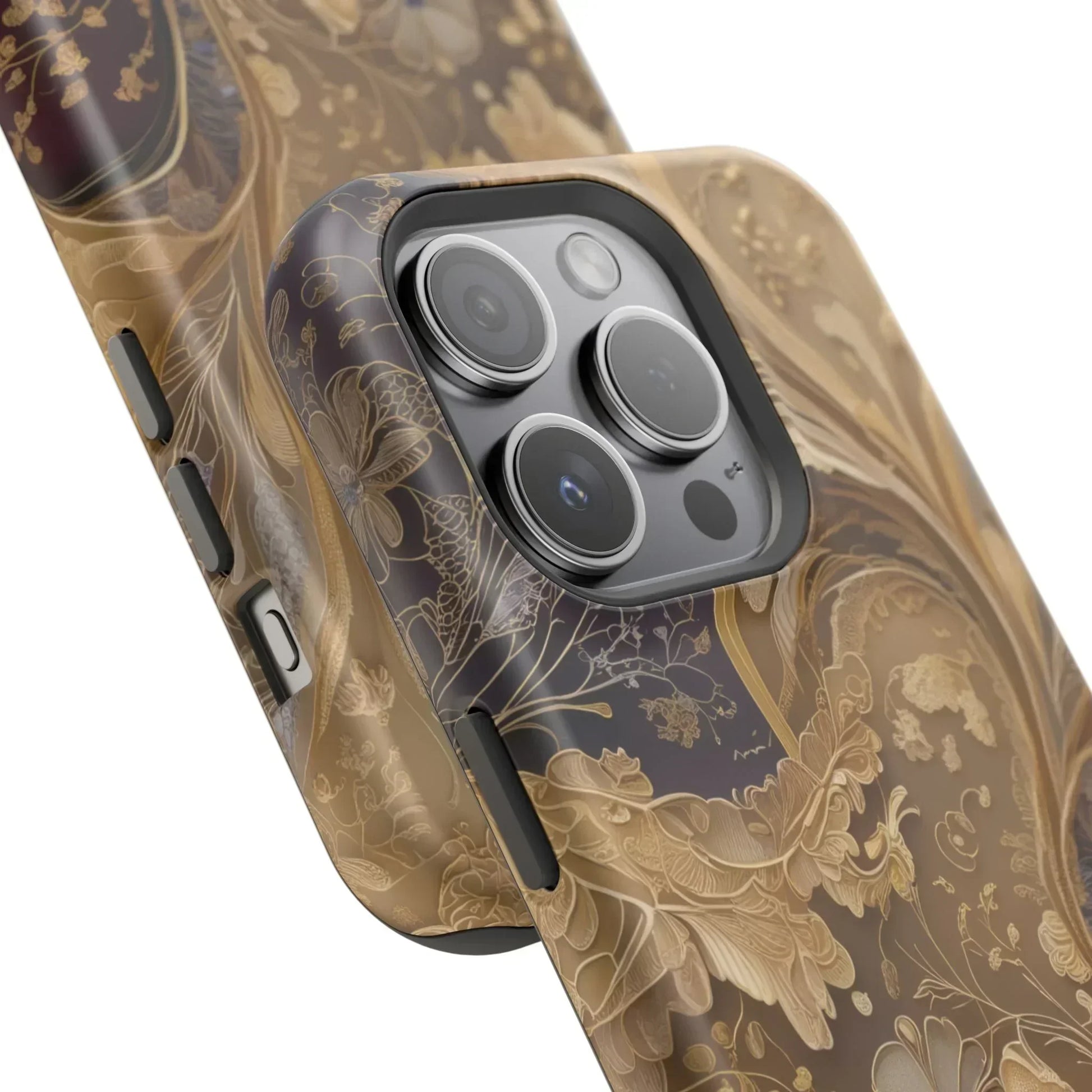 Botanical Luxury Design Impact-Resistant Phone Case for iPhone 12-16 and Galaxy S21-S22 Models - KarArmDesign