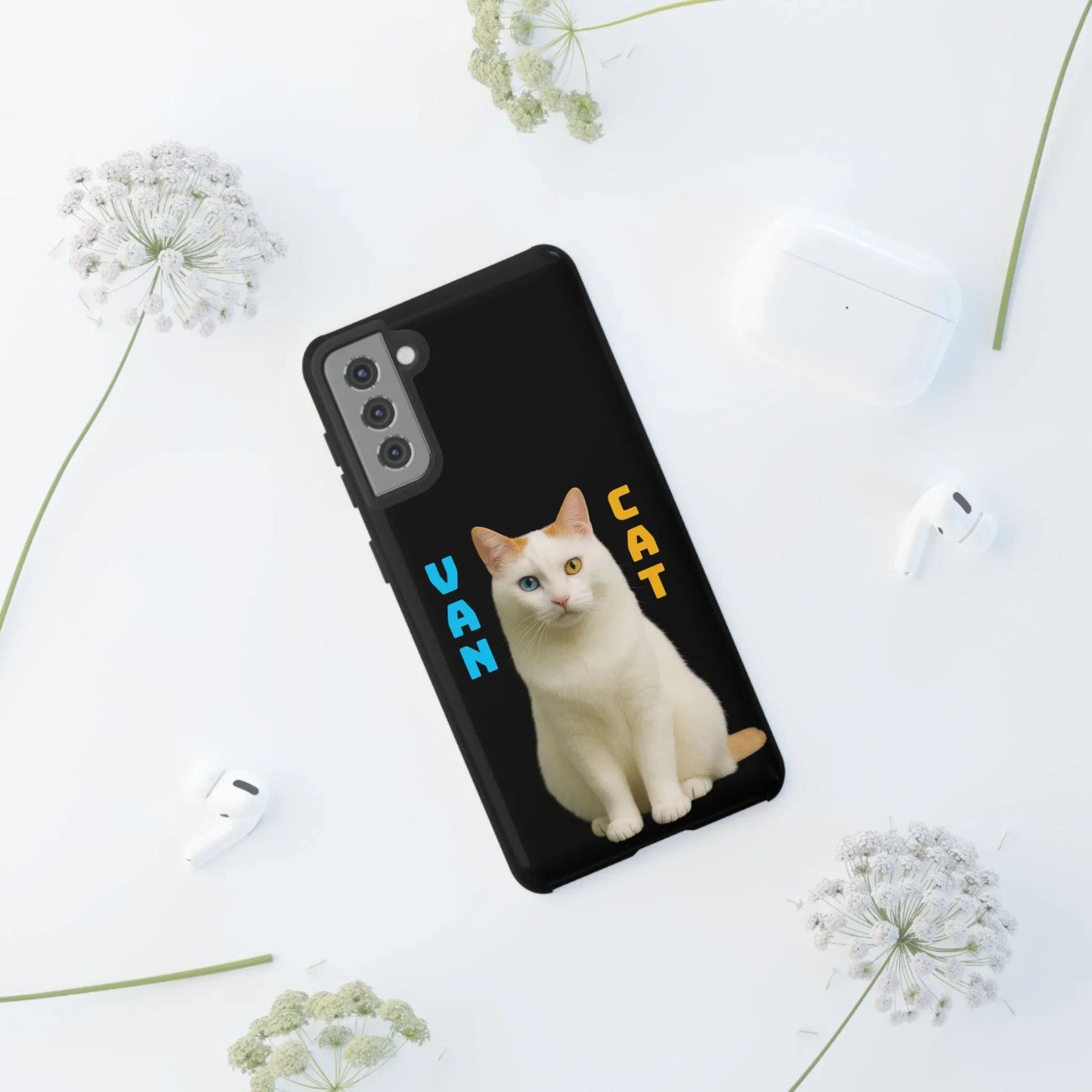 VAN CAT Phone Case for iPhone 8-16 and Samsung Galaxy S20-S25 Models