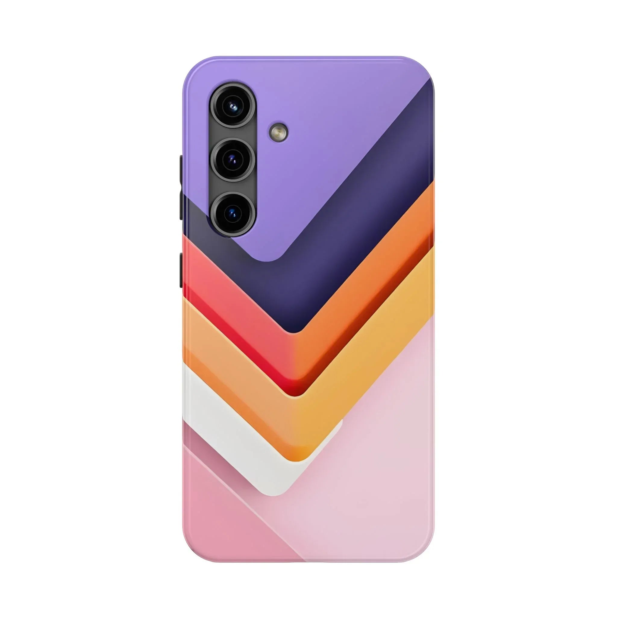 Vibrant Geometric Chevron Phone Case for iPhone and Galaxy - KARARMDESIGN