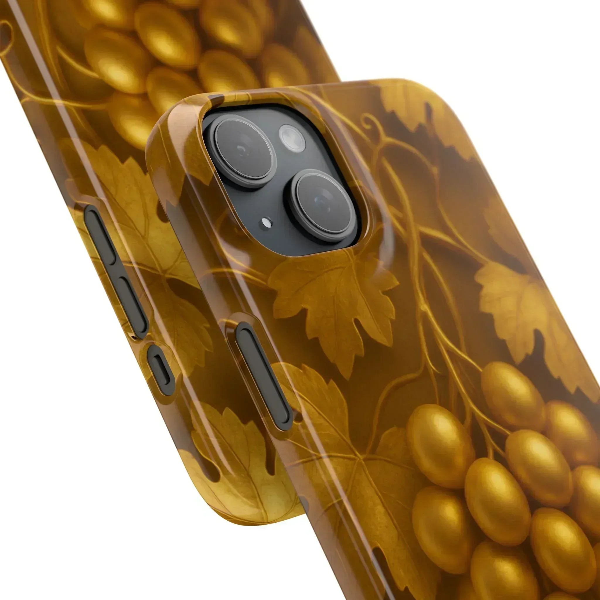 Golden Grapes Phone Case for iPhone 8–16 - KARARMDESIGN