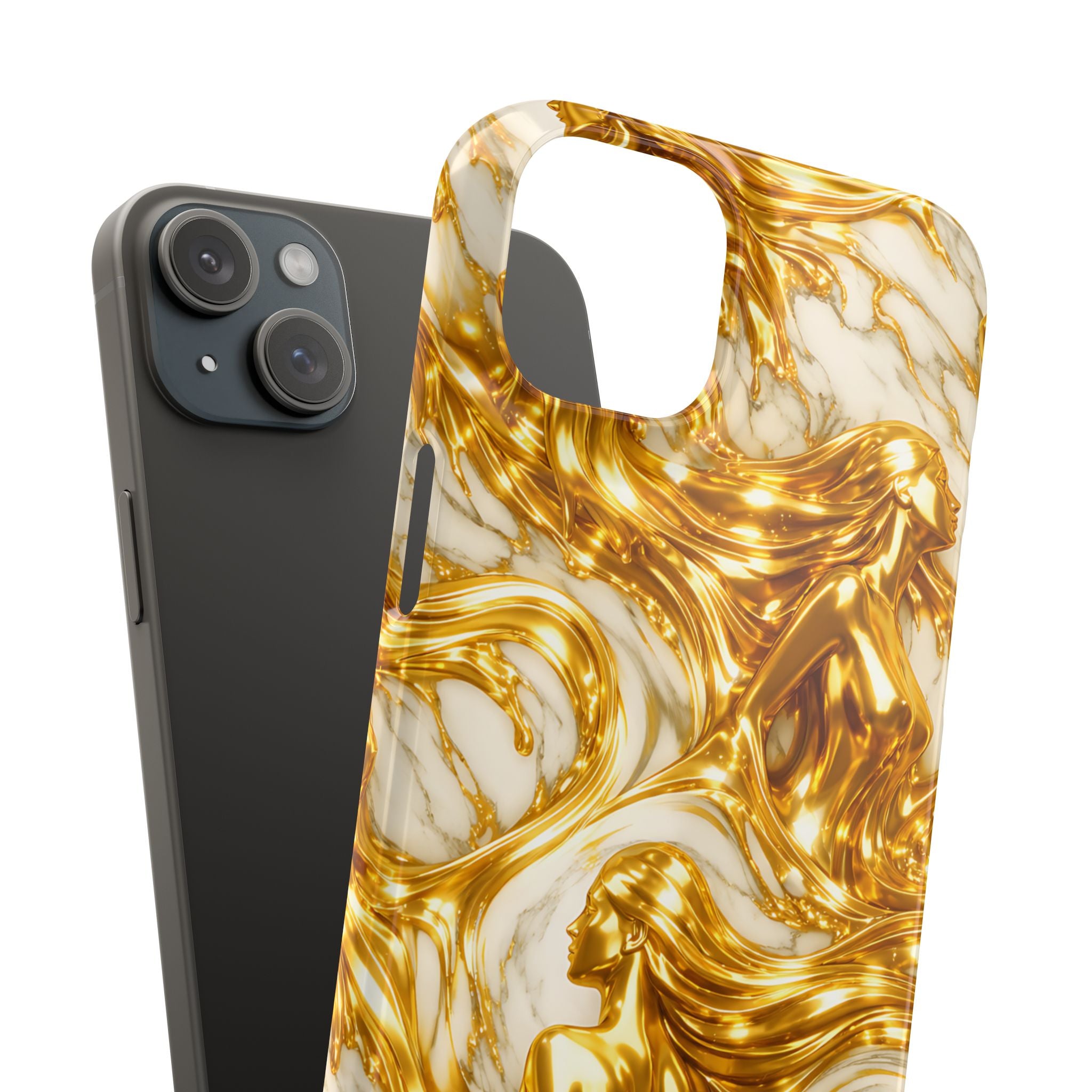Divine Gold Woman Snap Phone Case for iPhone & Galaxy